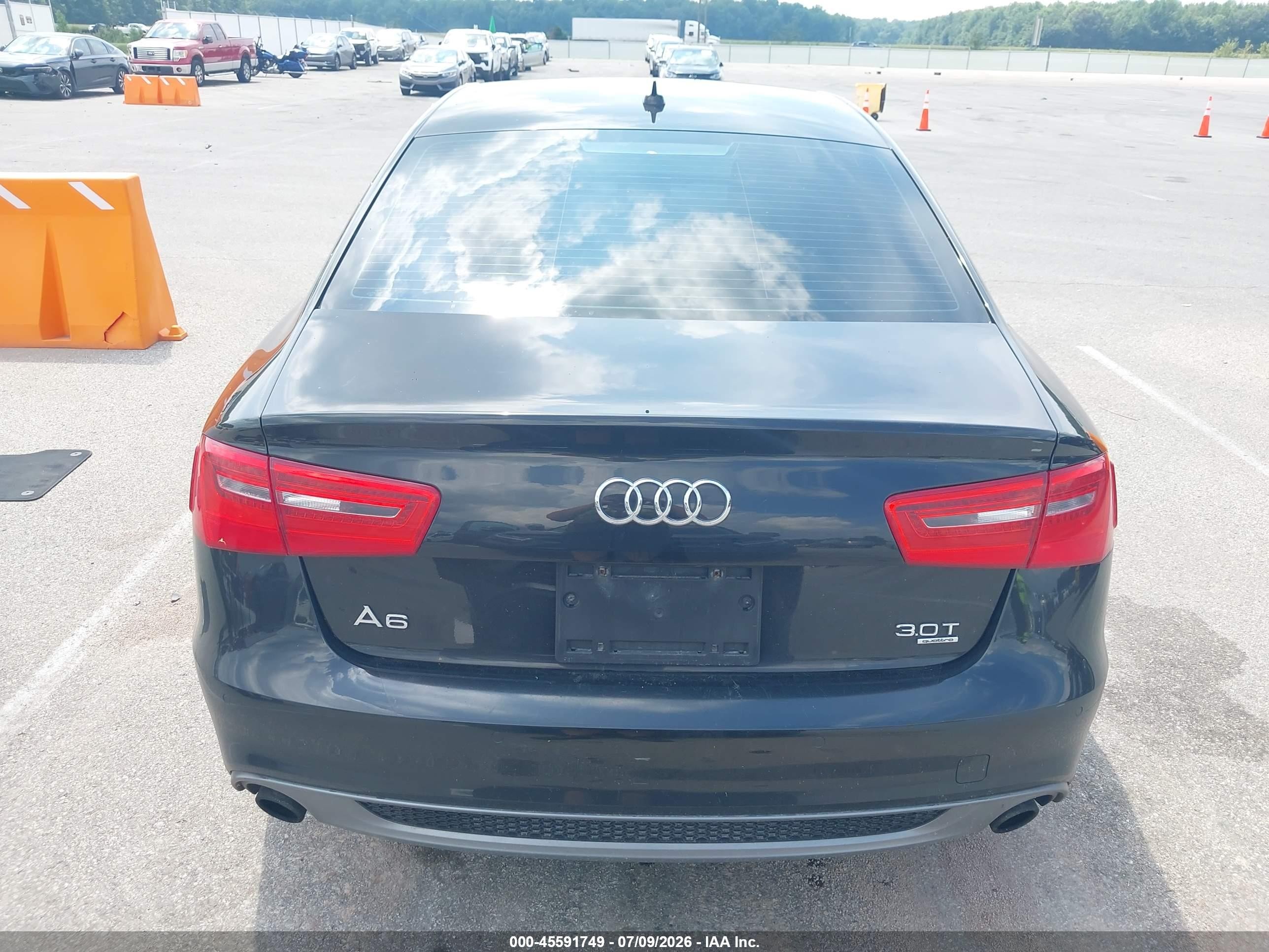 2012 Audi A6 3.0t Prestige Black vin: WAUJGAFC2CN176365