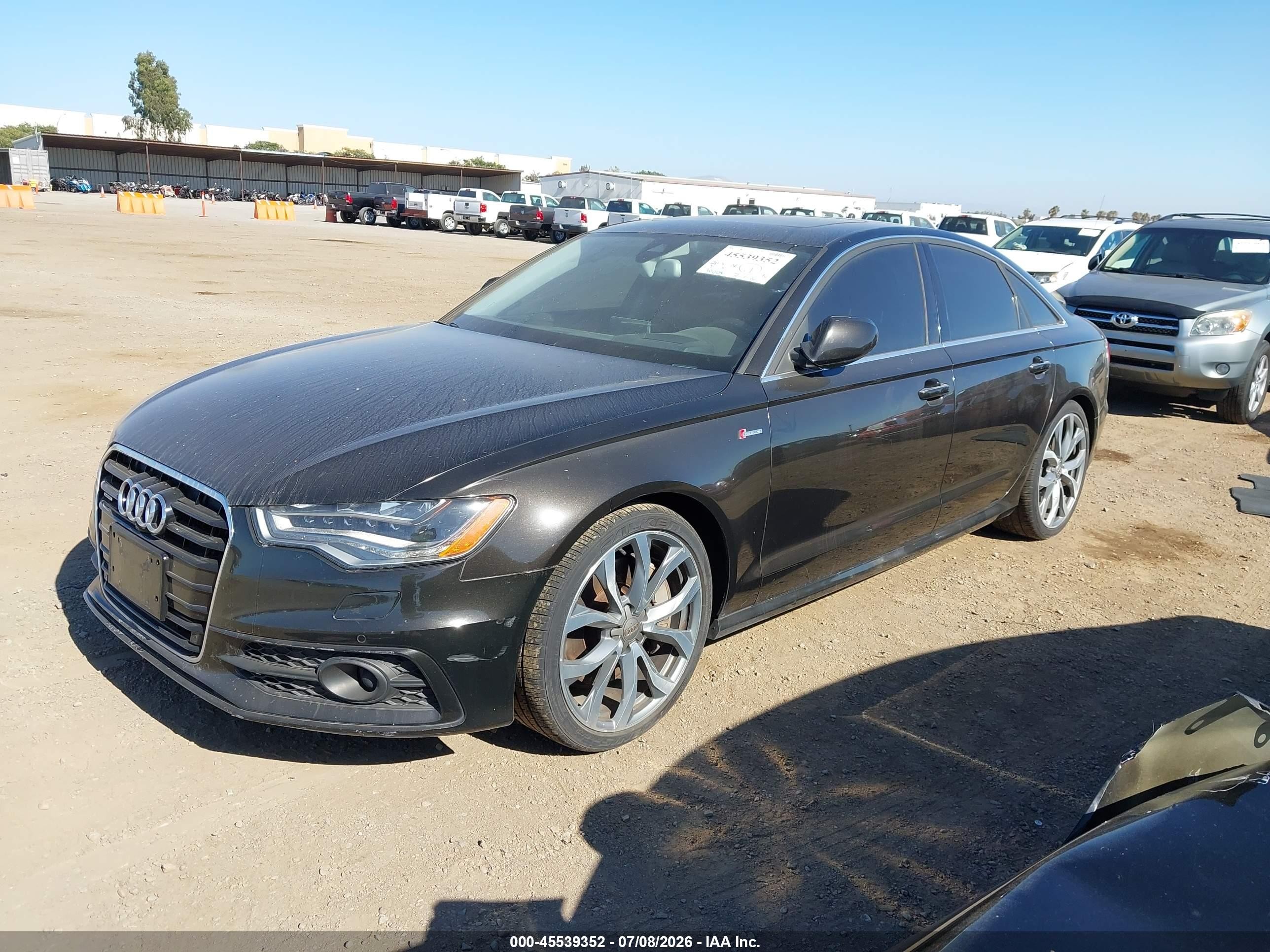 2013 Audi A6 3.0t Premium Серый vin: WAUJGAFC2DN125191