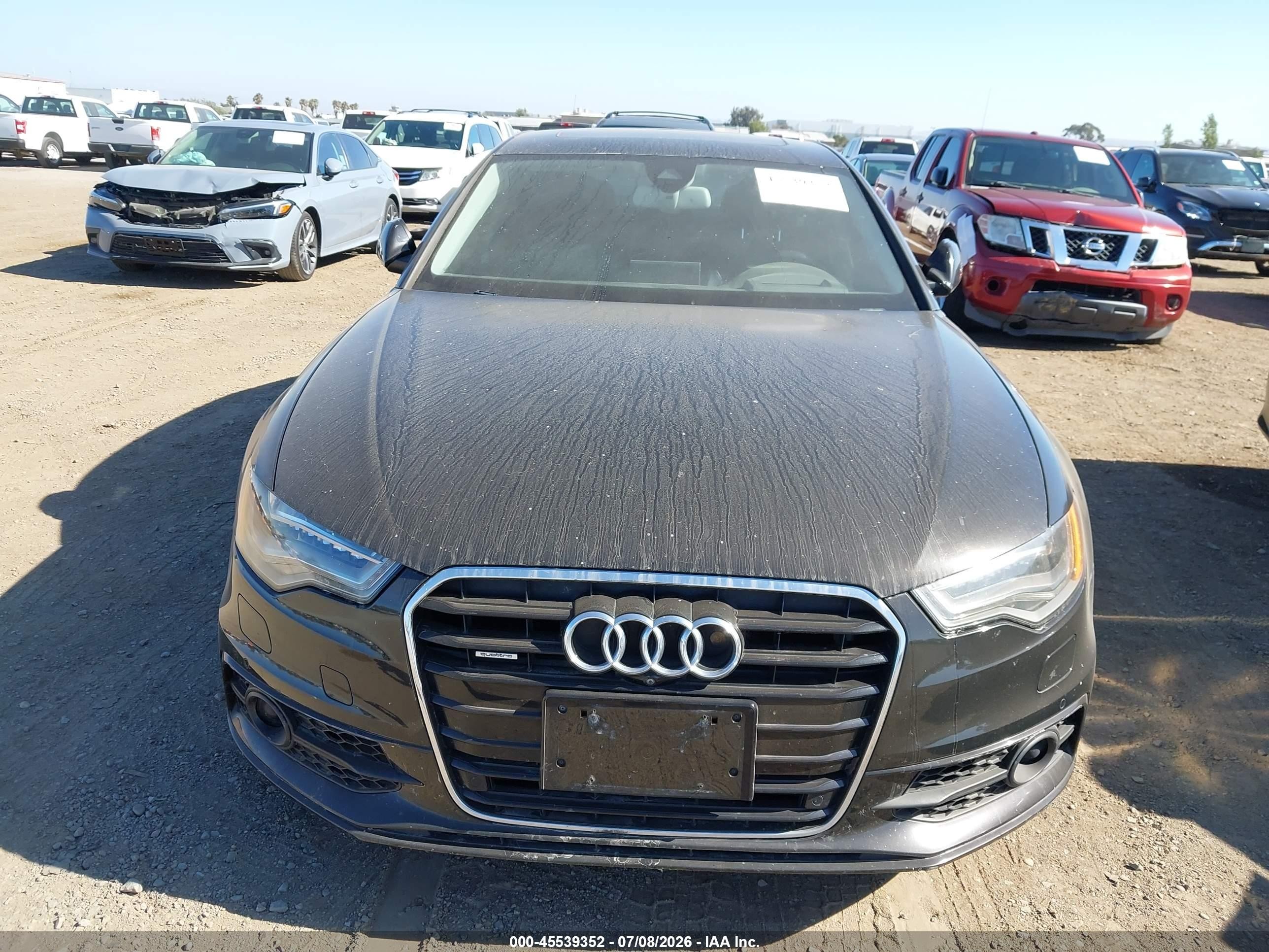 2013 Audi A6 3.0t Premium Серый vin: WAUJGAFC2DN125191
