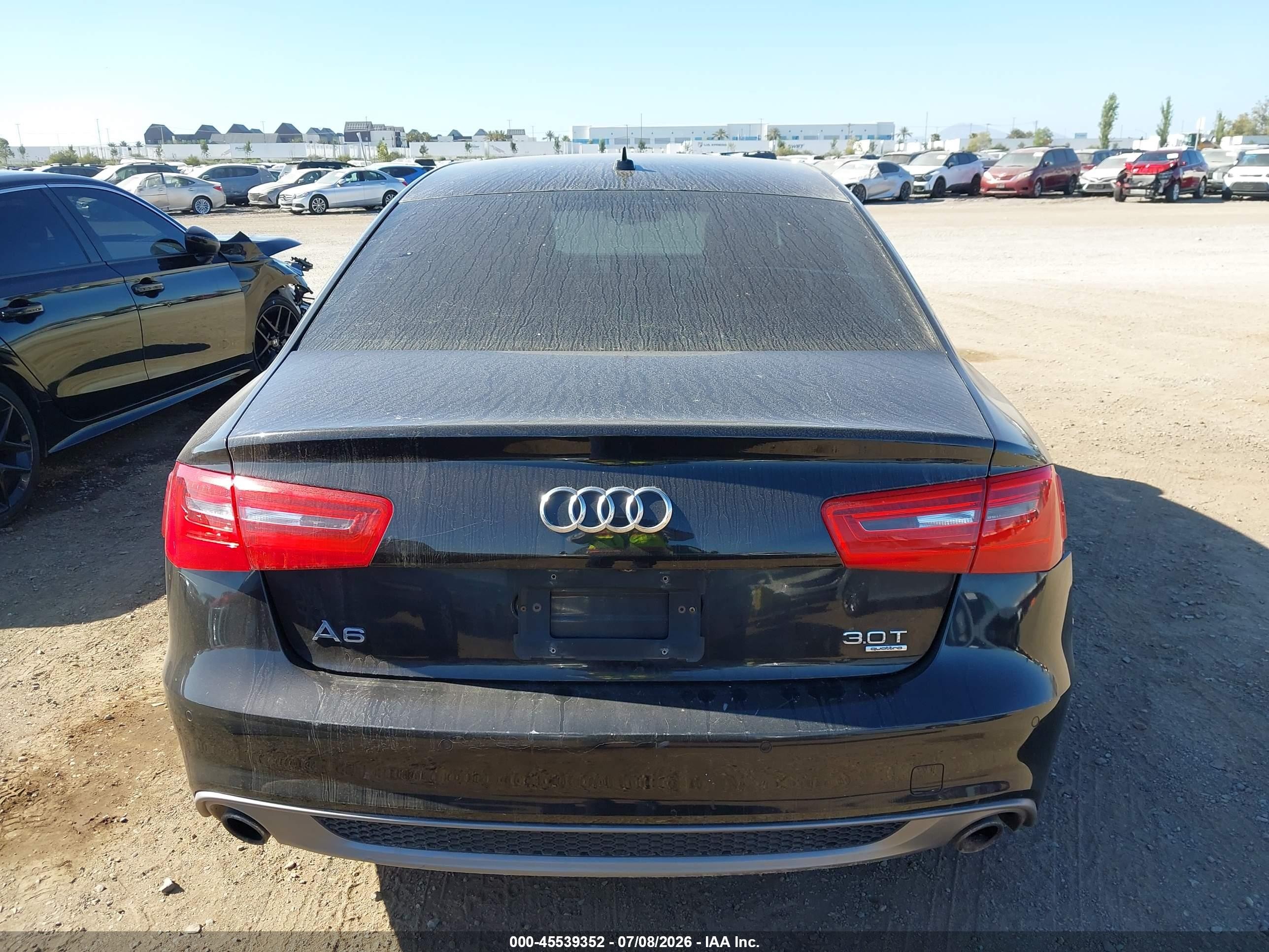 2013 Audi A6 3.0t Premium Серый vin: WAUJGAFC2DN125191