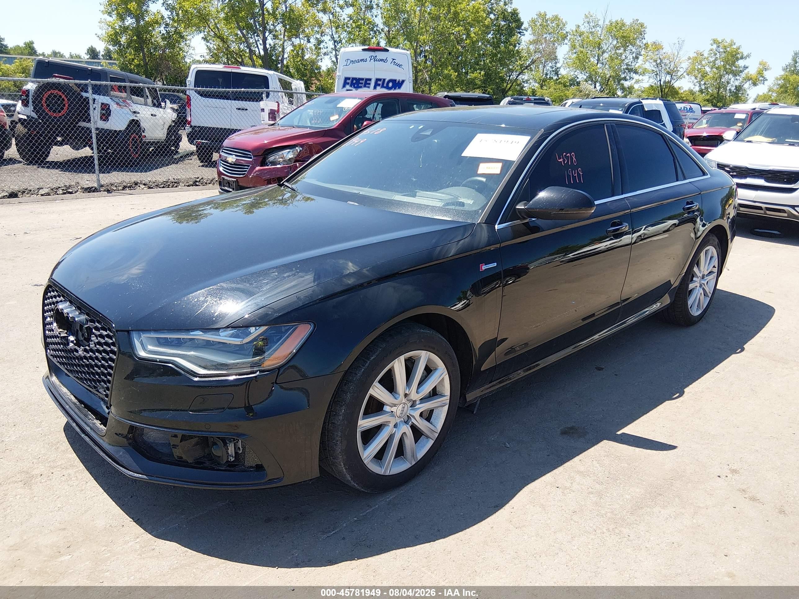 2013 Audi A6 3.0t Premium Black vin: WAUJGAFC3DN118217