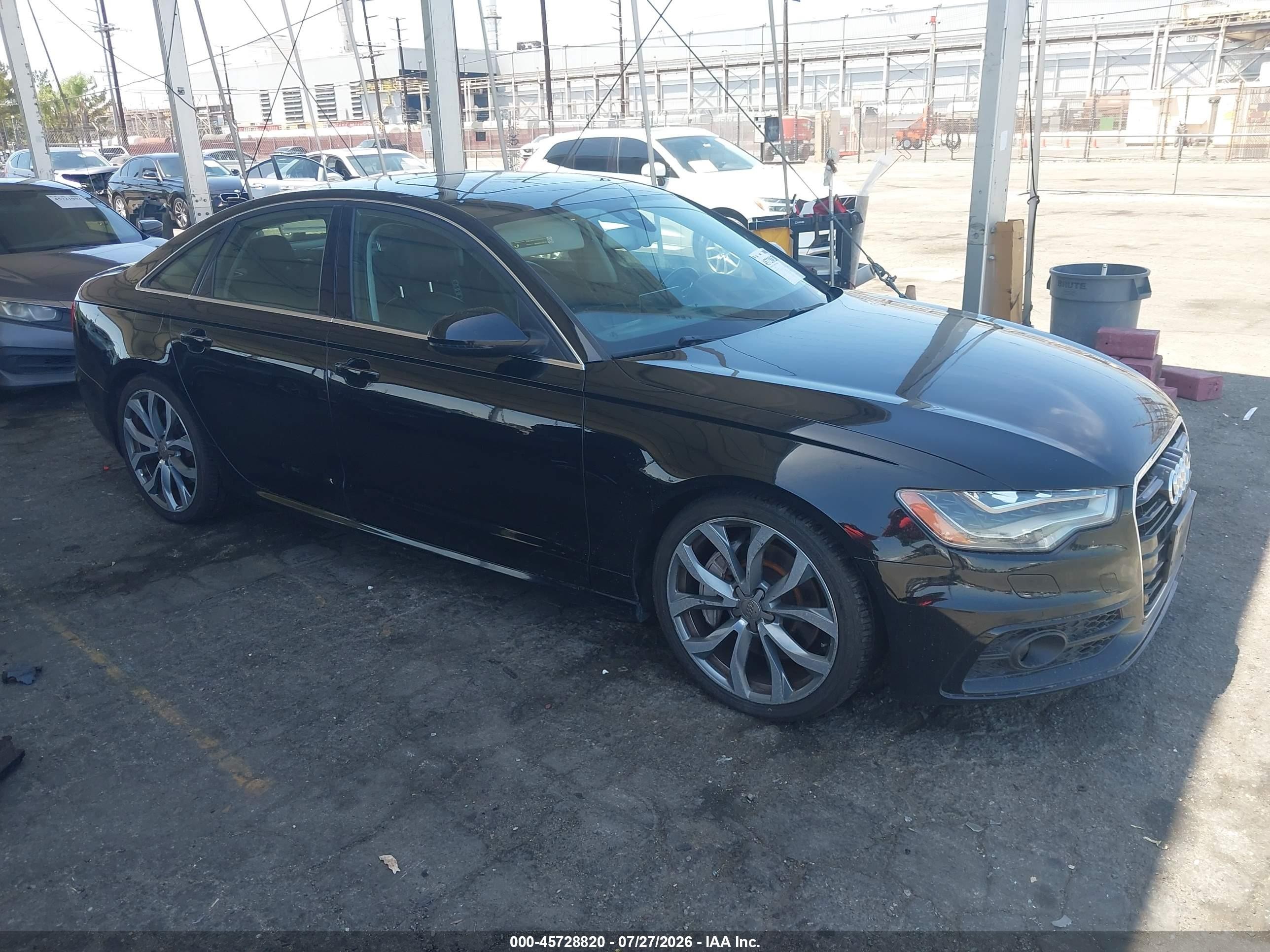 2012 Audi A6 3.0t Prestige Black vin: WAUJGAFC4CN091768