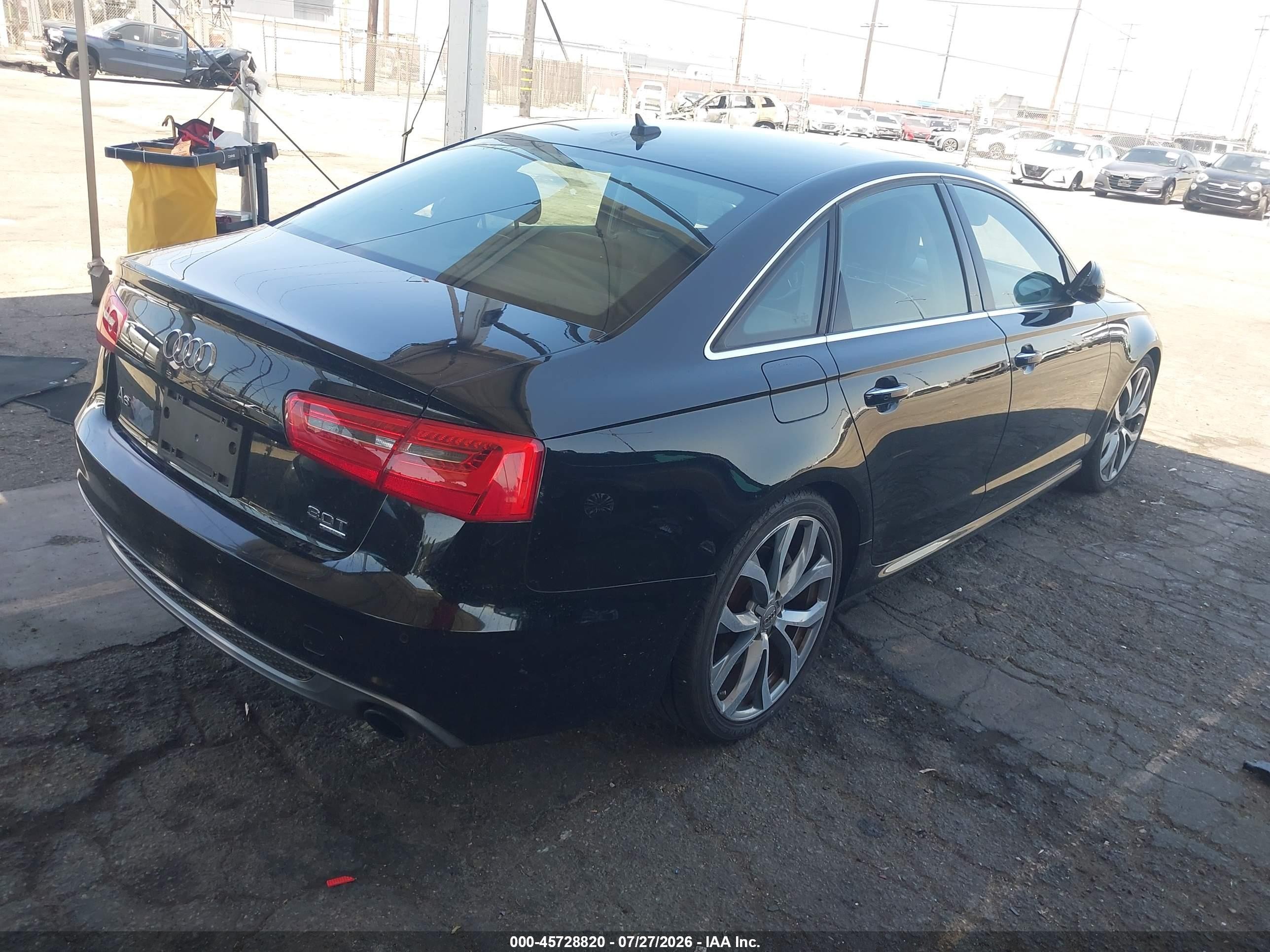 2012 Audi A6 3.0t Prestige Black vin: WAUJGAFC4CN091768