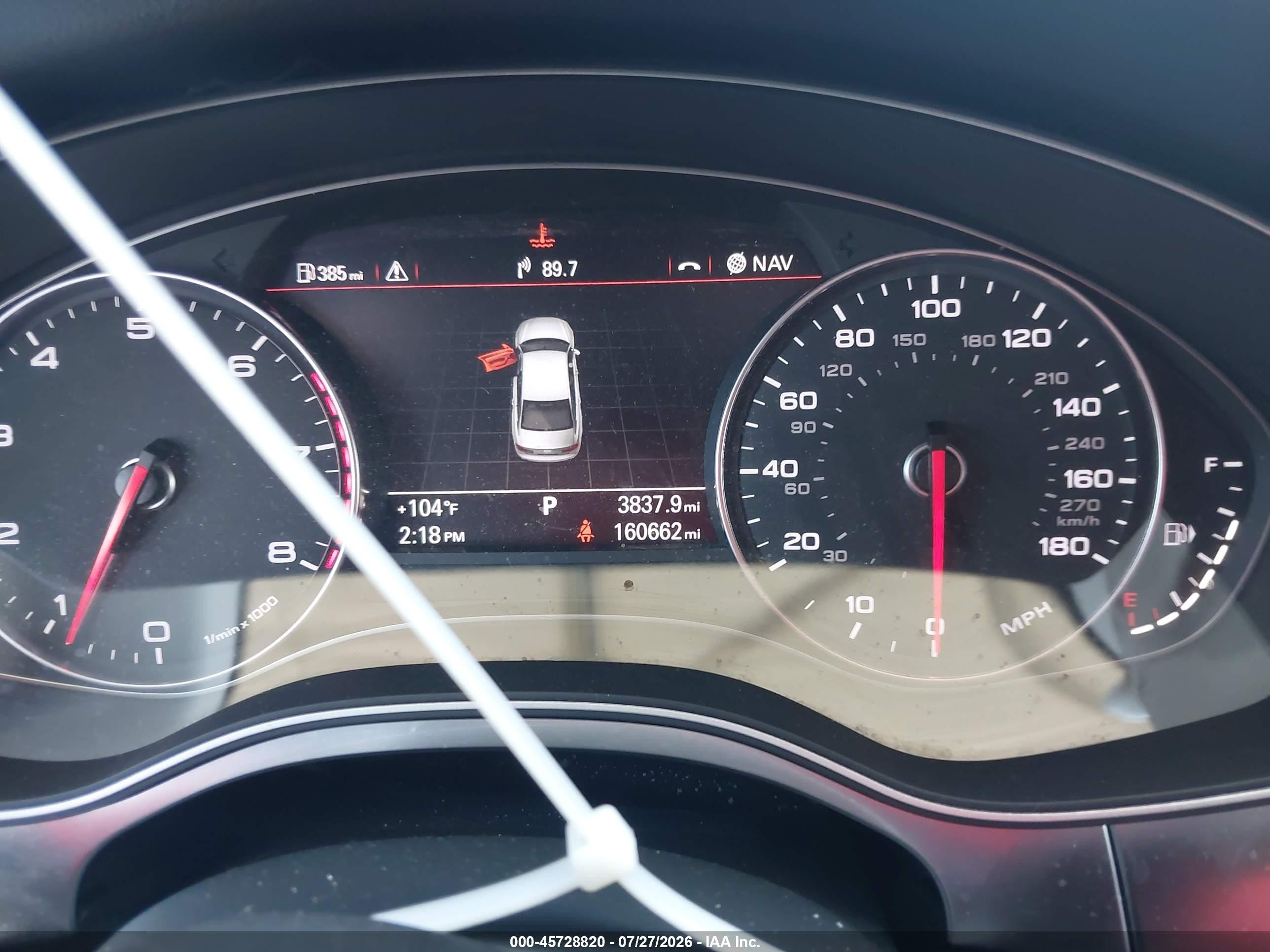 2012 Audi A6 3.0t Prestige Black vin: WAUJGAFC4CN091768