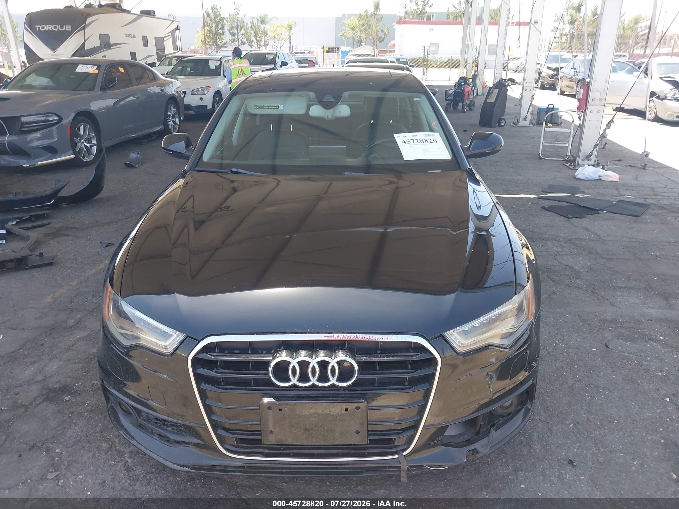 2012 Audi A6 3.0t Prestige Black vin: WAUJGAFC4CN091768
