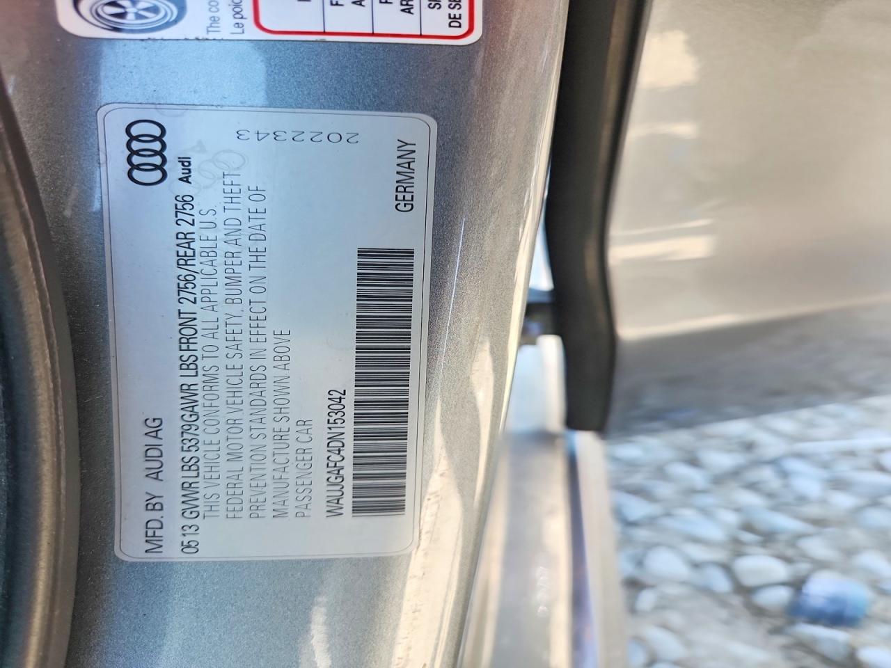 2013 Audi A6 Prestige Gray vin: WAUJGAFC4DN153042