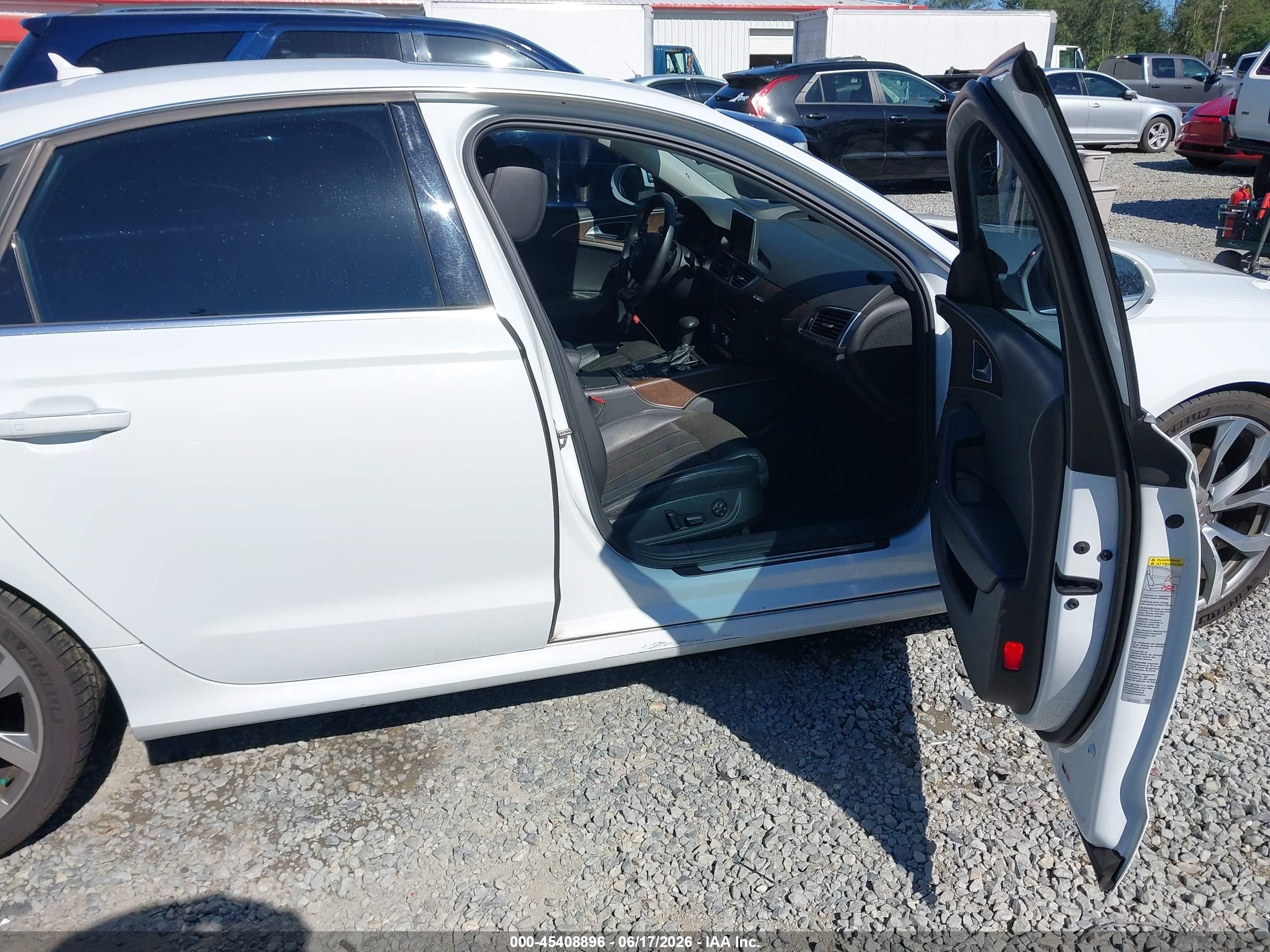 2013 Audi A6 3.0t Premium White vin: WAUJGAFC6DN081468