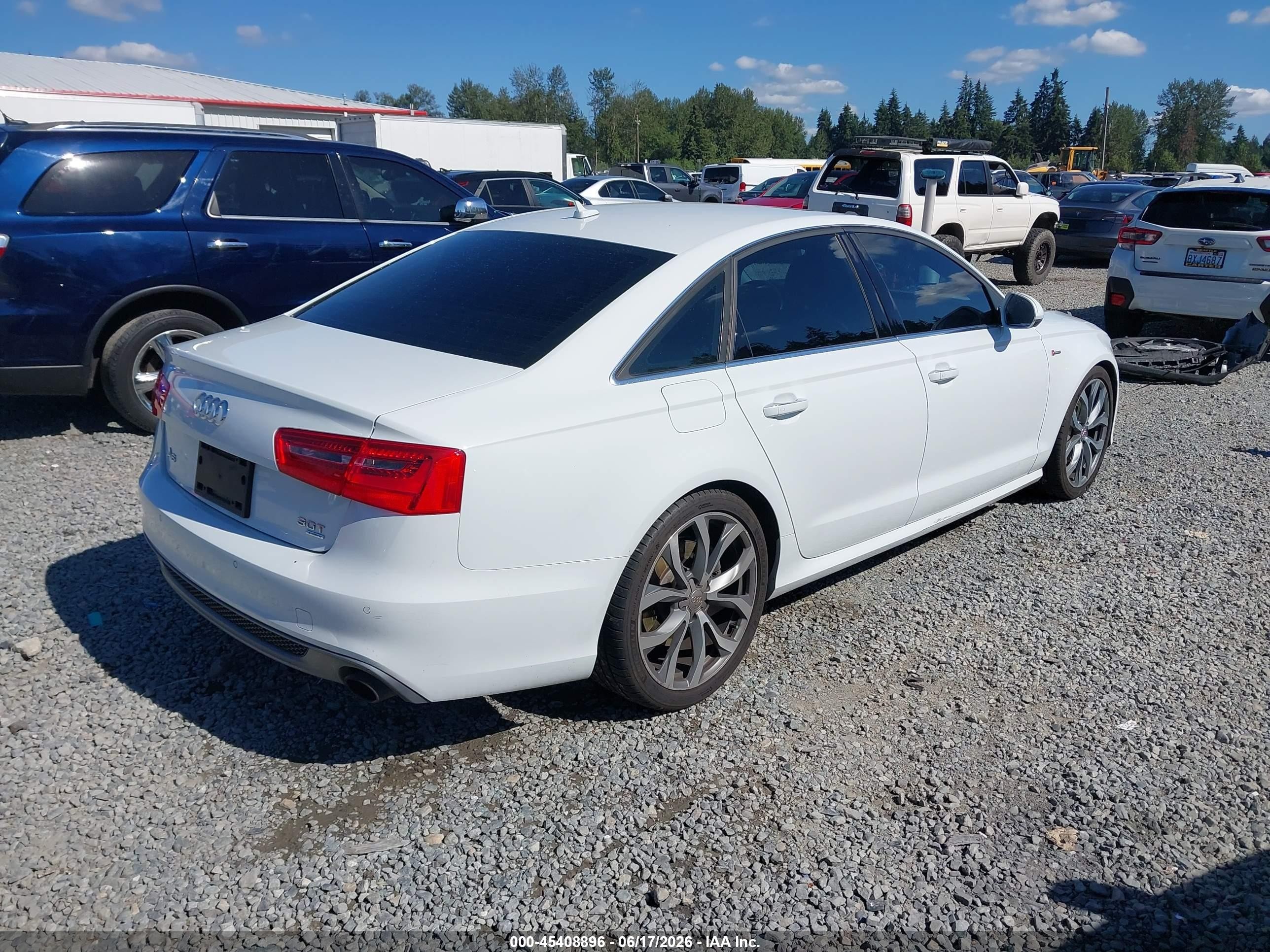 2013 Audi A6 3.0t Premium White vin: WAUJGAFC6DN081468