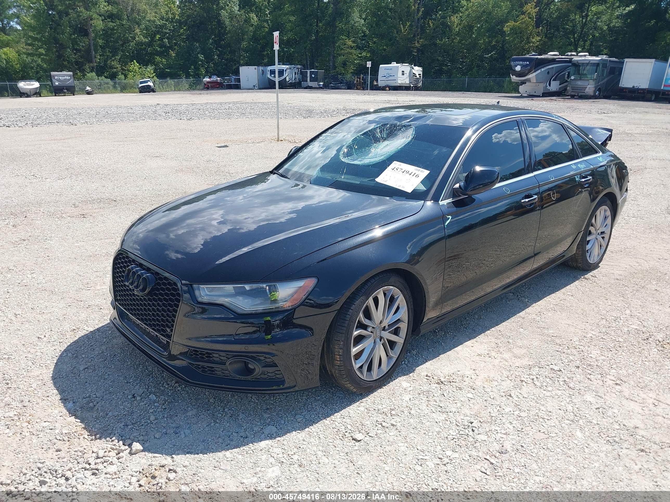 2013 Audi A6 3.0t Premium Black vin: WAUJGAFC8DN148670