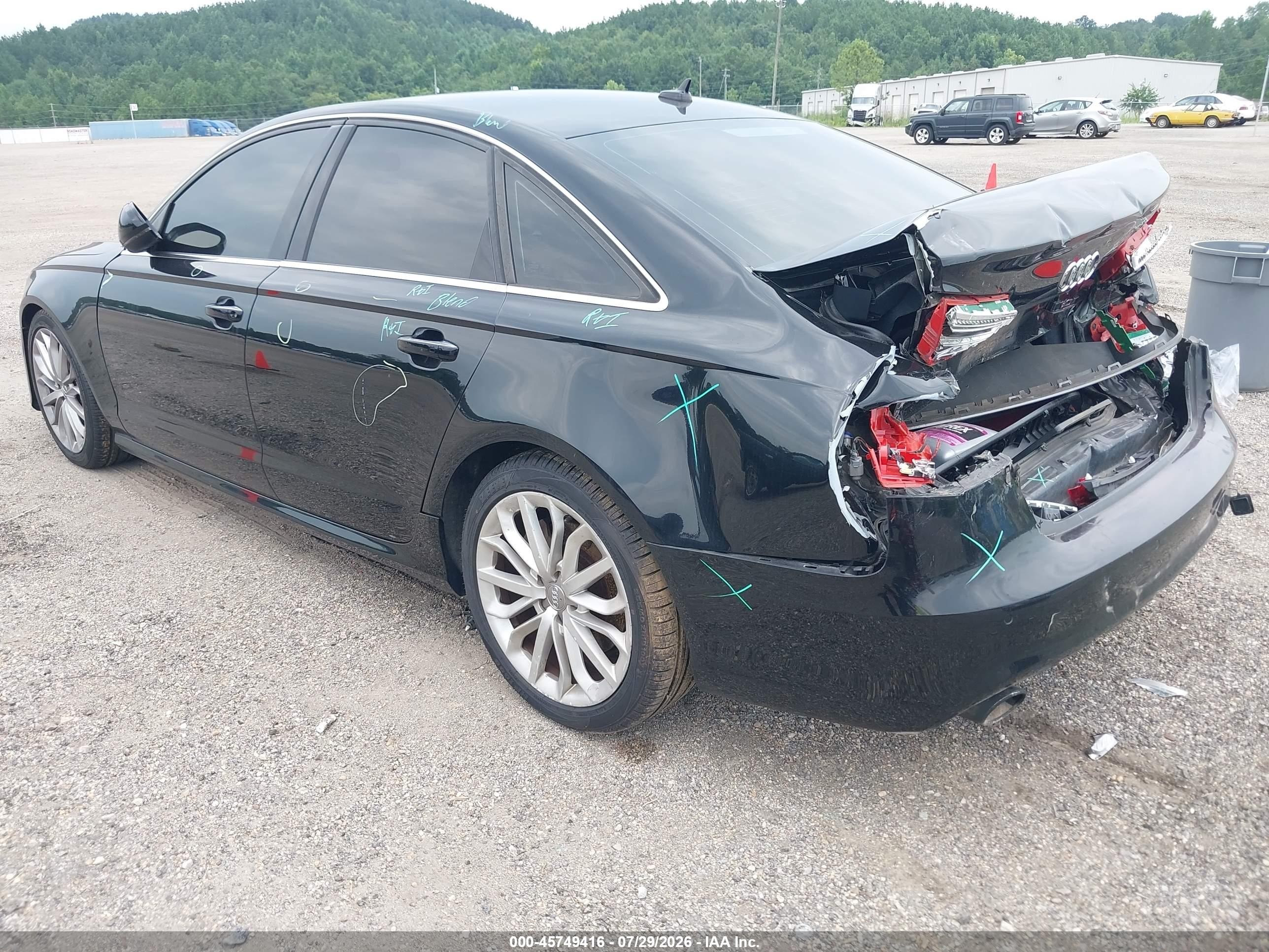 2013 Audi A6 3.0t Premium Black vin: WAUJGAFC8DN148670