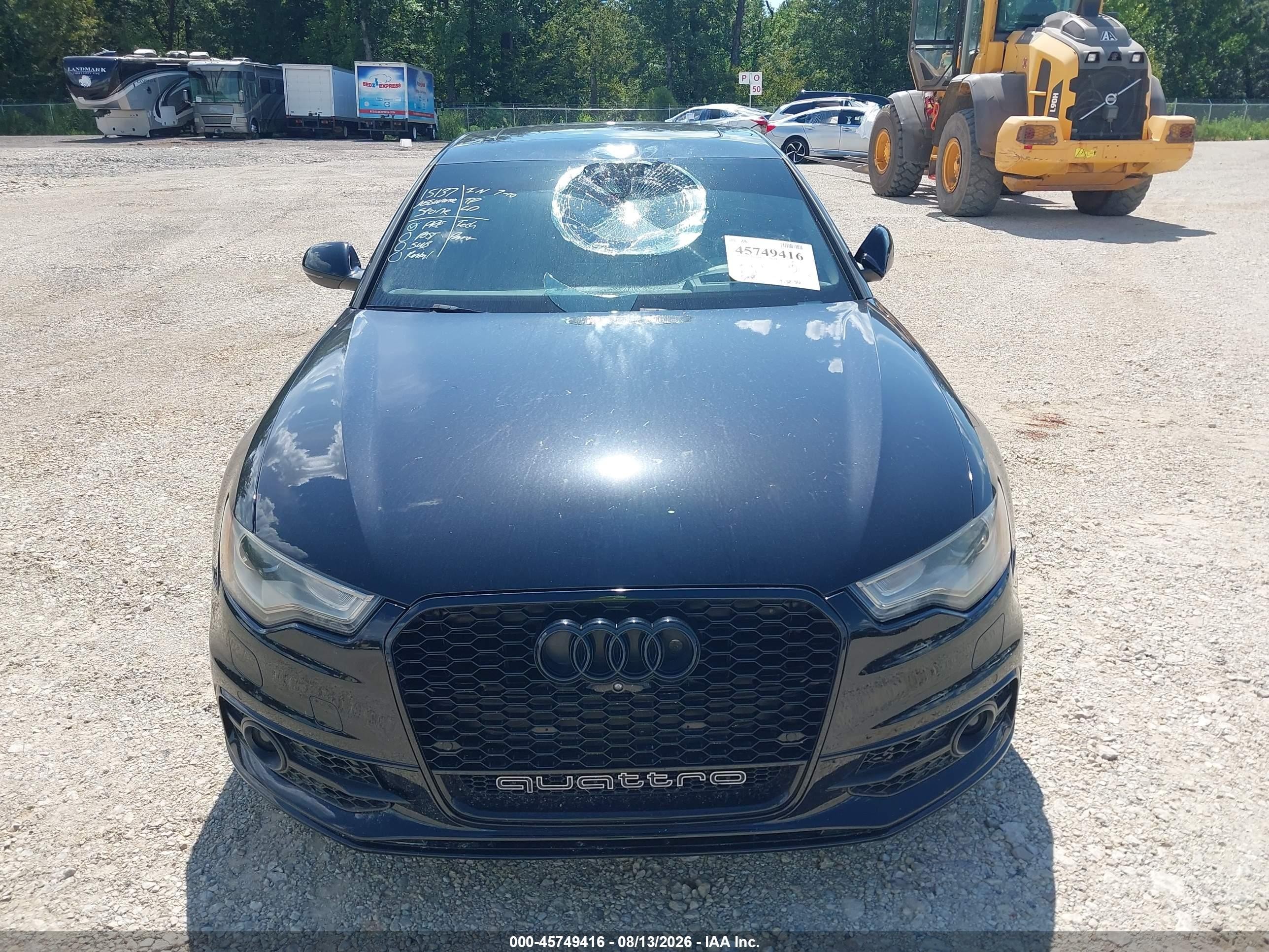 2013 Audi A6 3.0t Premium Black vin: WAUJGAFC8DN148670