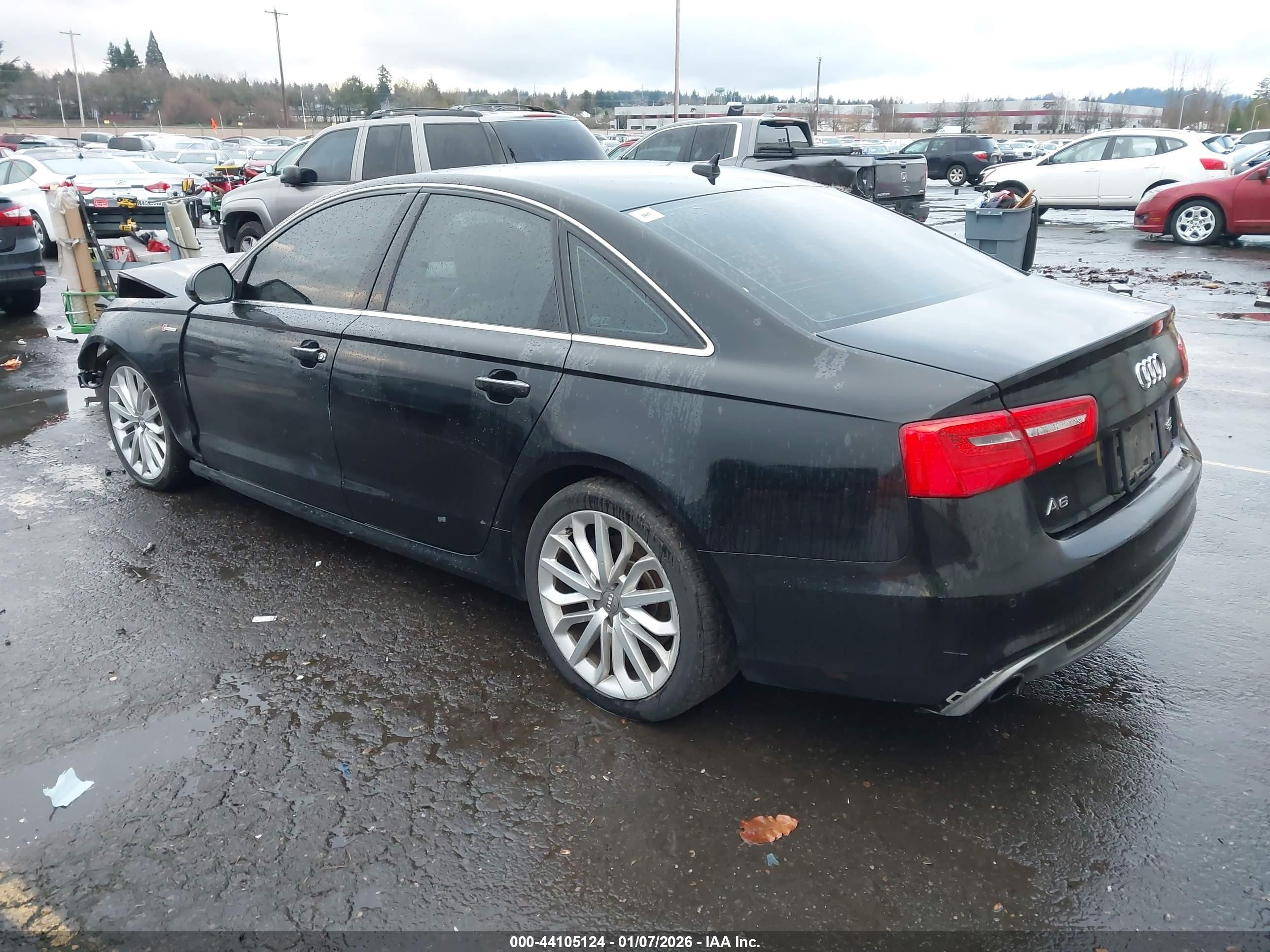 2012 Audi A6 3.0 Premium Черный vin: WAUJGAFCXCN088728
