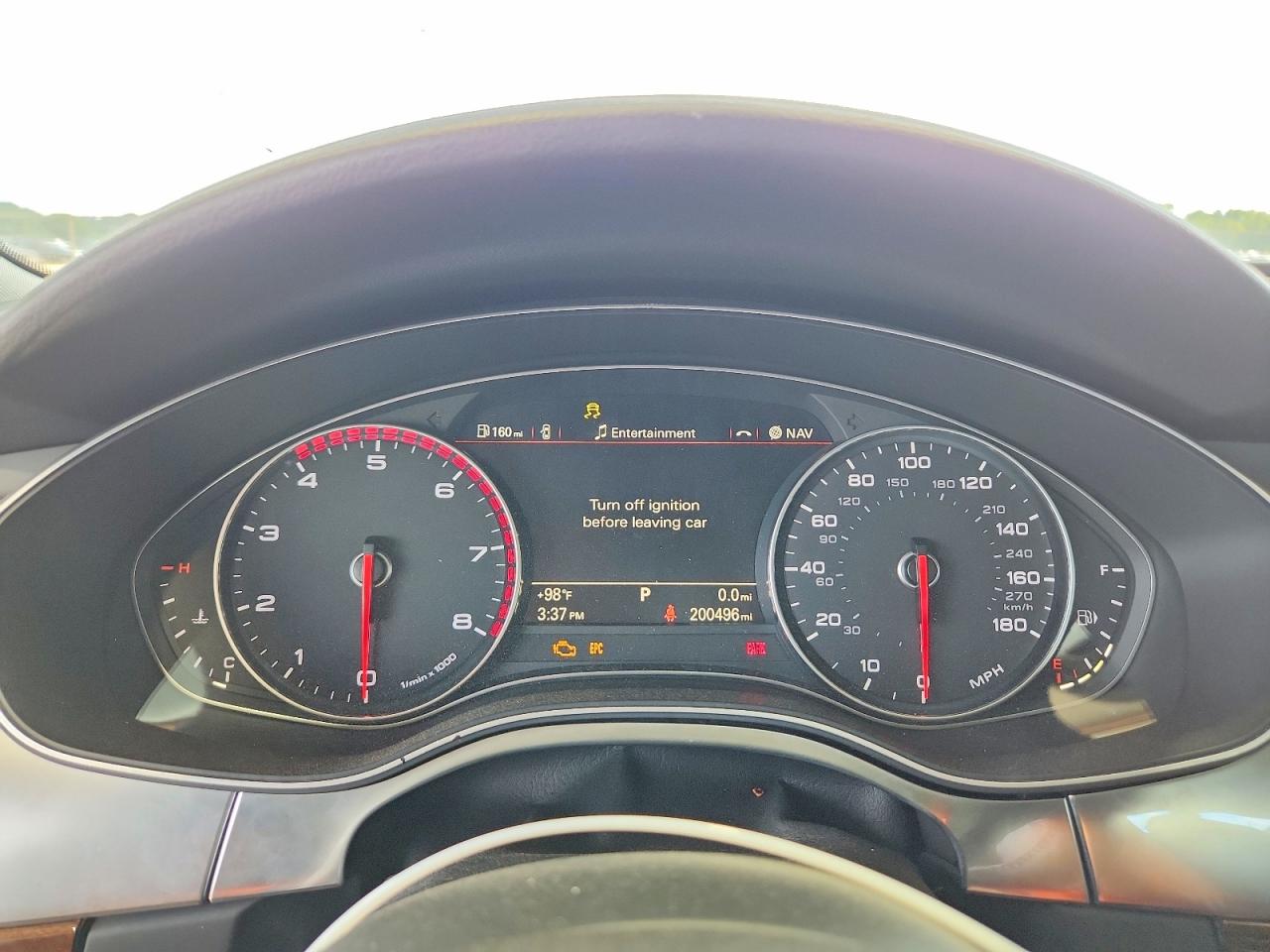 2013 Audi A6 Prestige White vin: WAUJGAFCXDN010080