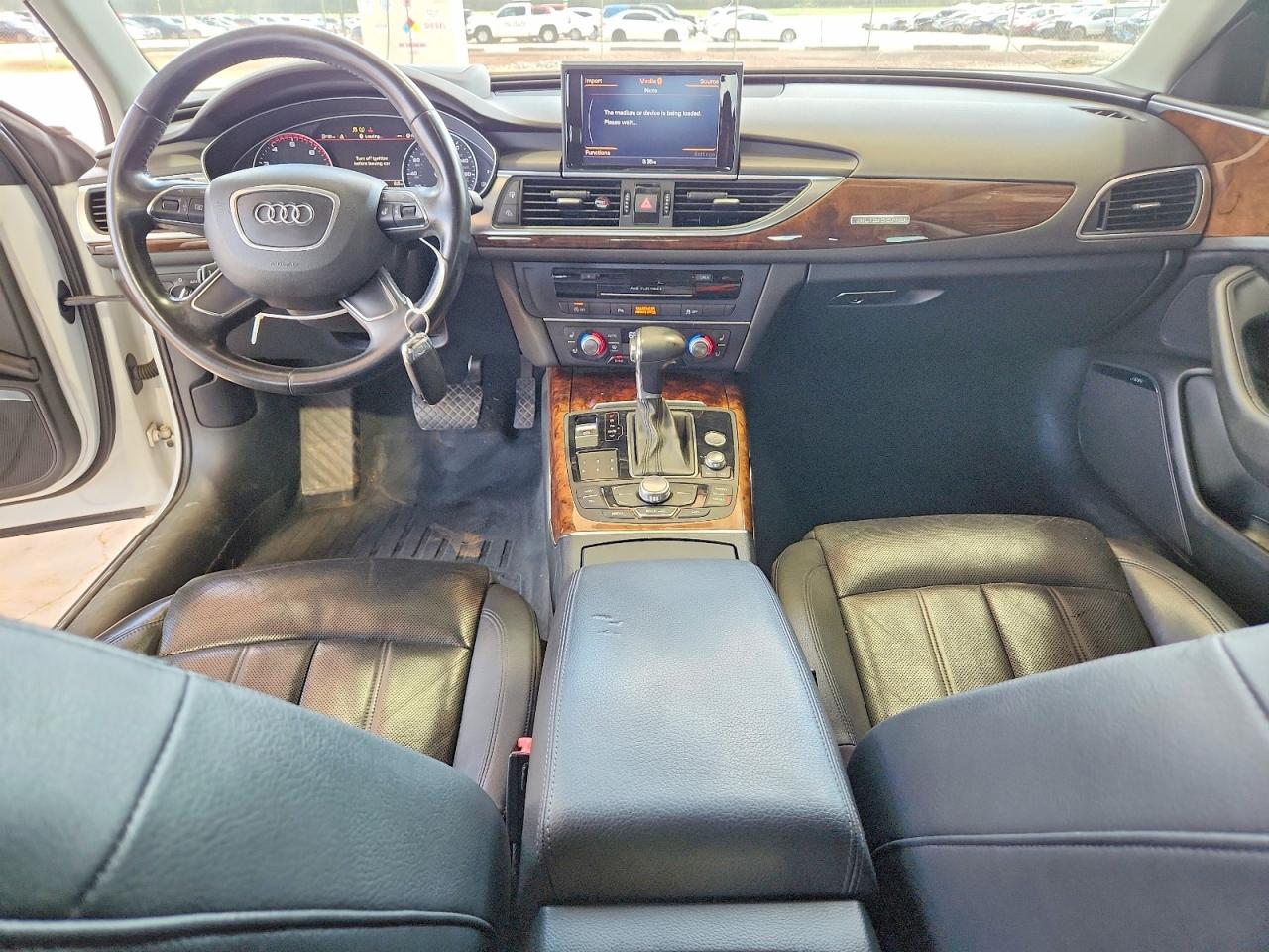 2013 Audi A6 Prestige White vin: WAUJGAFCXDN010080