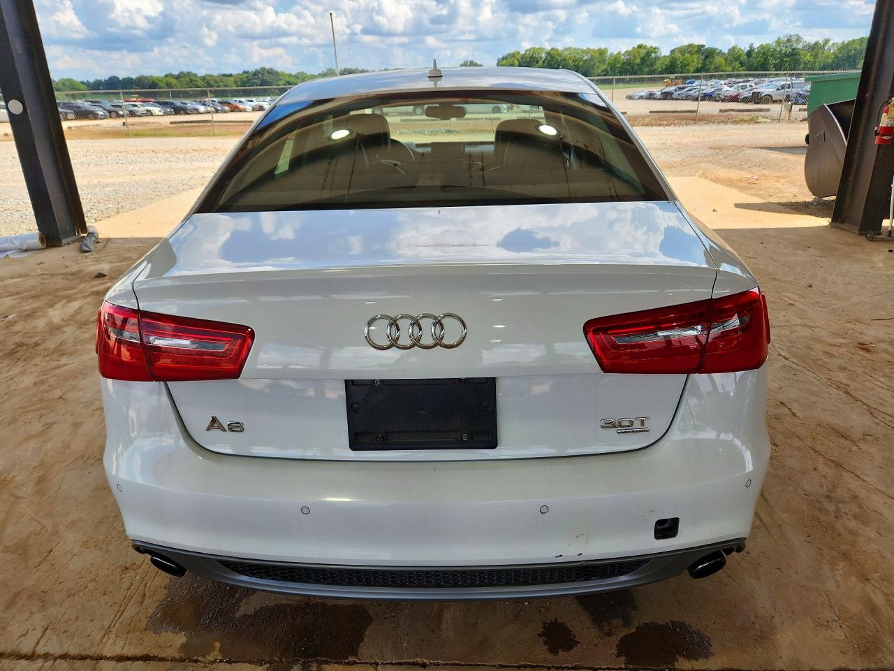 2013 Audi A6 Prestige White vin: WAUJGAFCXDN010080