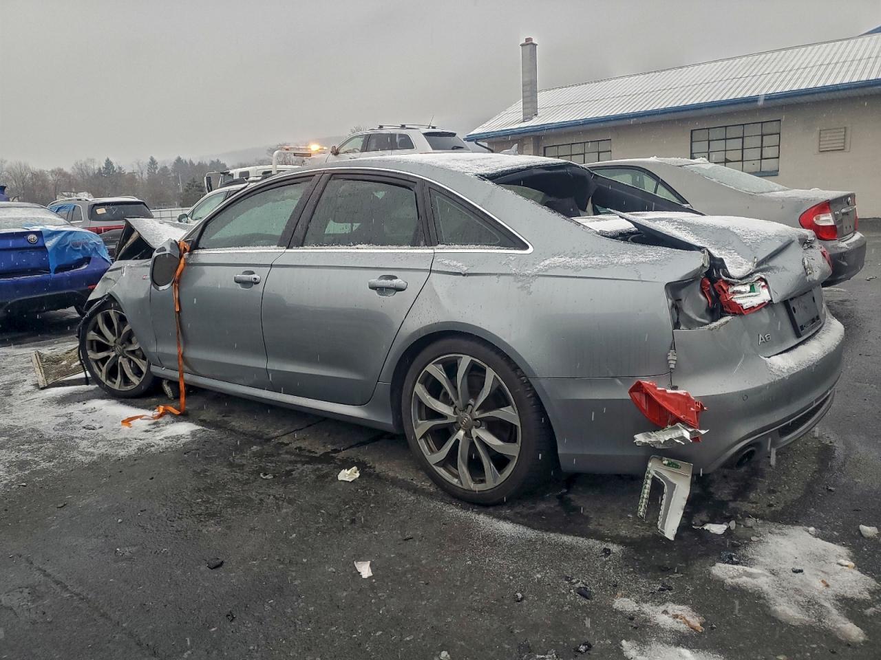 2013 Audi A6 Prestig Silver vin: WAUJGAFCXDN105805