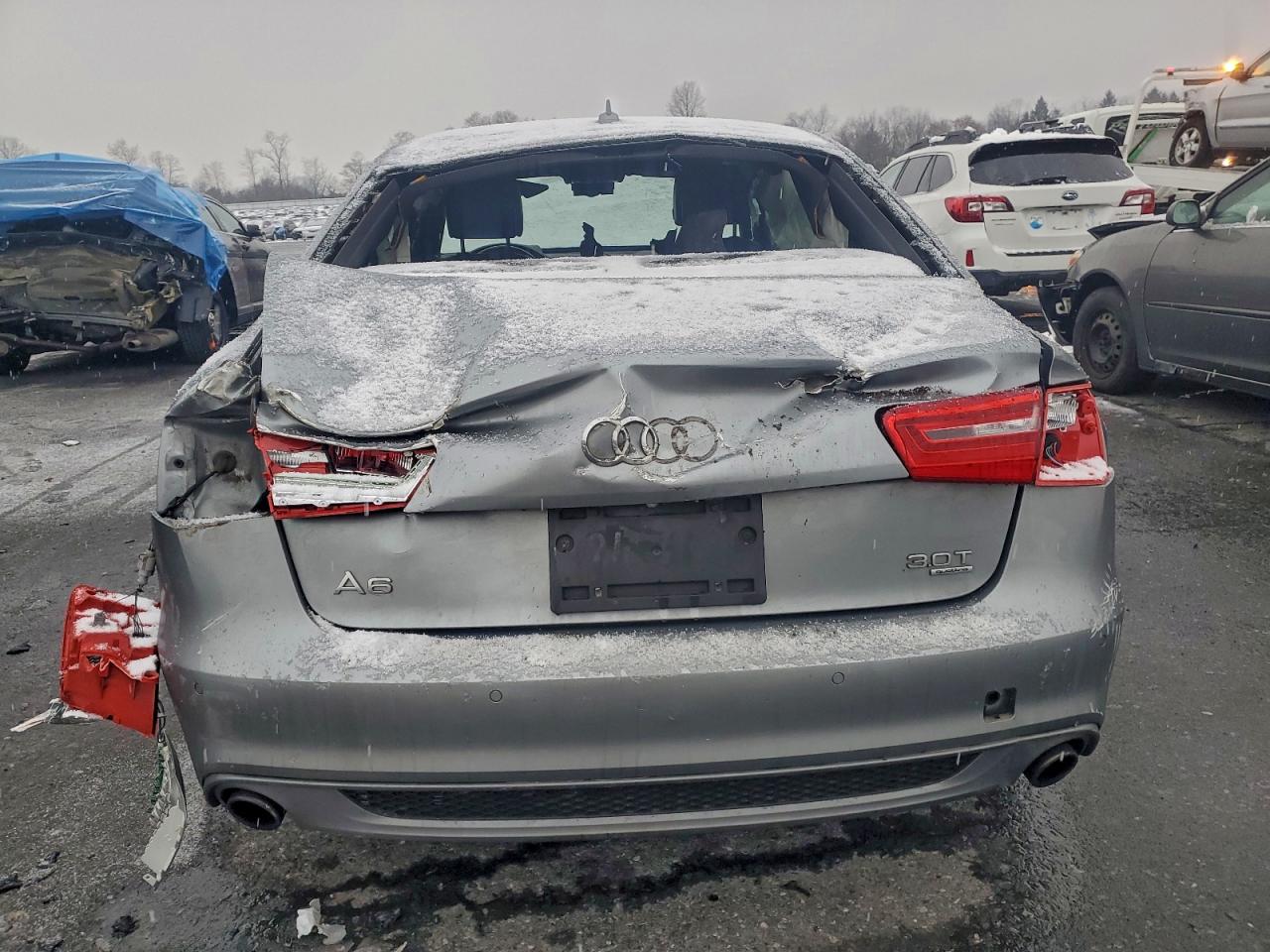 2013 Audi A6 Prestig Silver vin: WAUJGAFCXDN105805