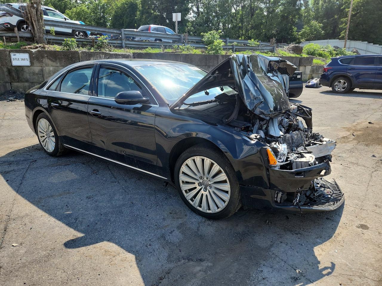2015 Audi A8 Quattro Black vin: WAUJGAFD0FN008950