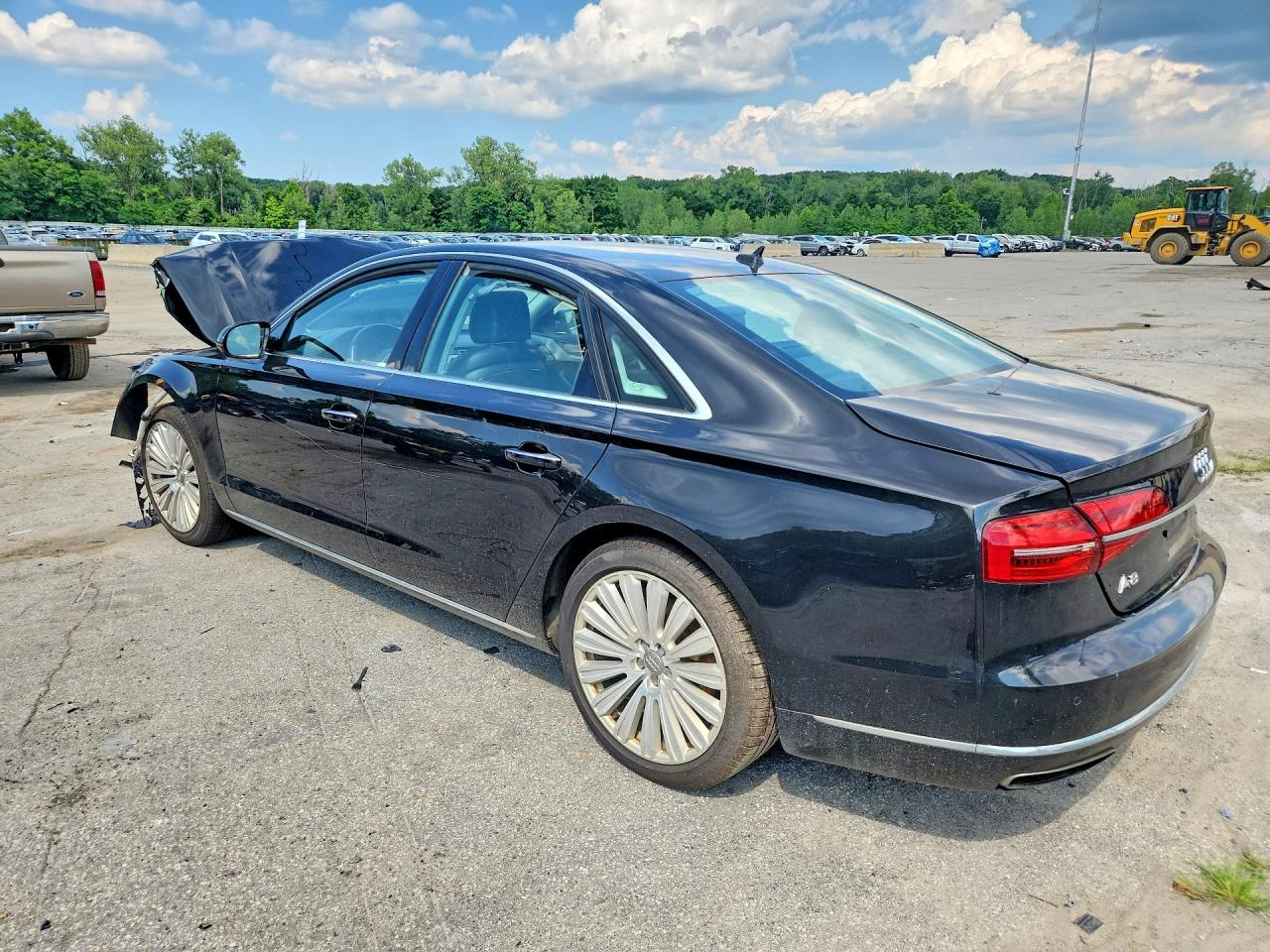 2015 Audi A8 Quattro Black vin: WAUJGAFD0FN008950