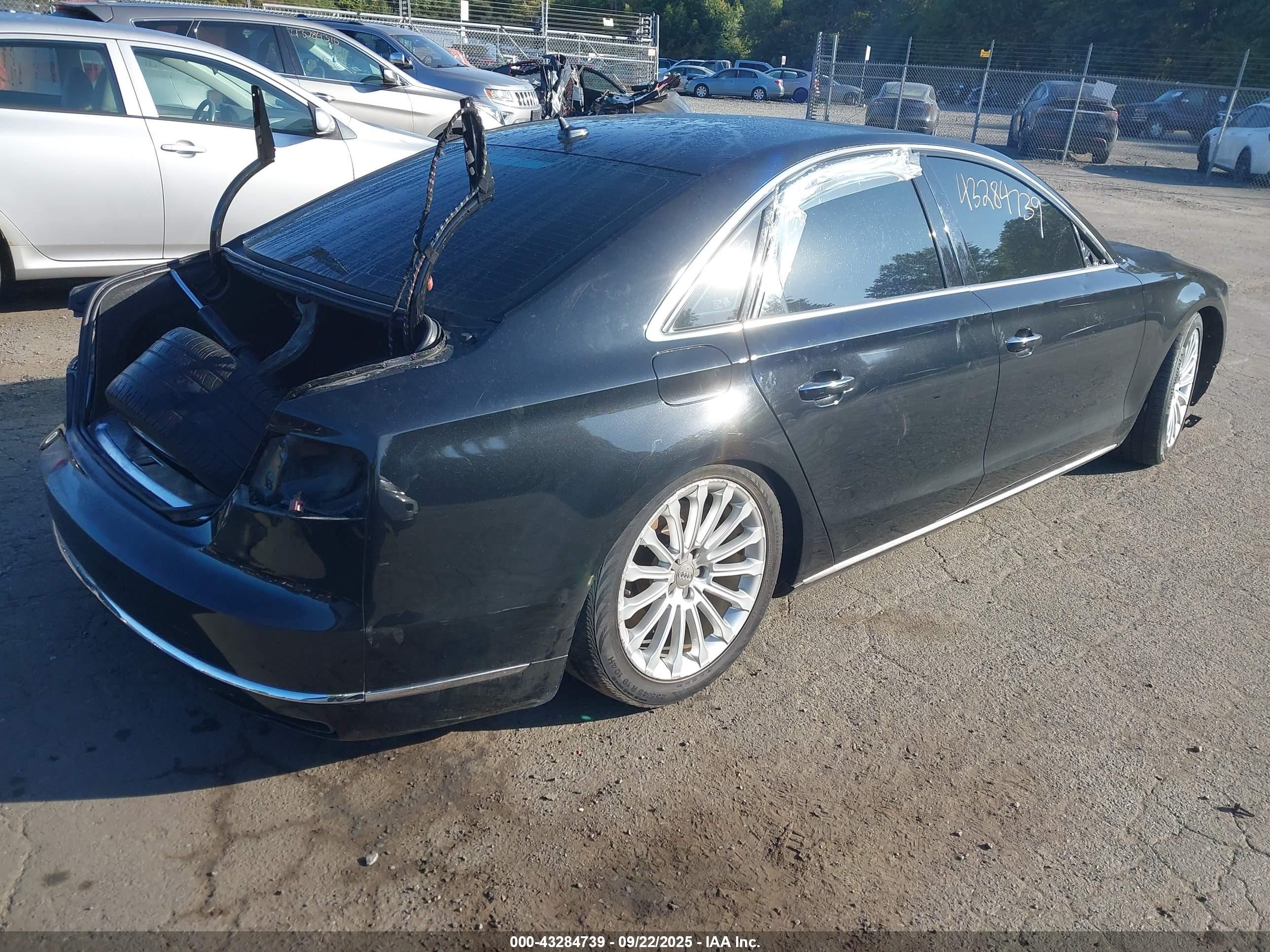 2015 Audi A8 3.0t Black vin: WAUJGAFD7FN032176
