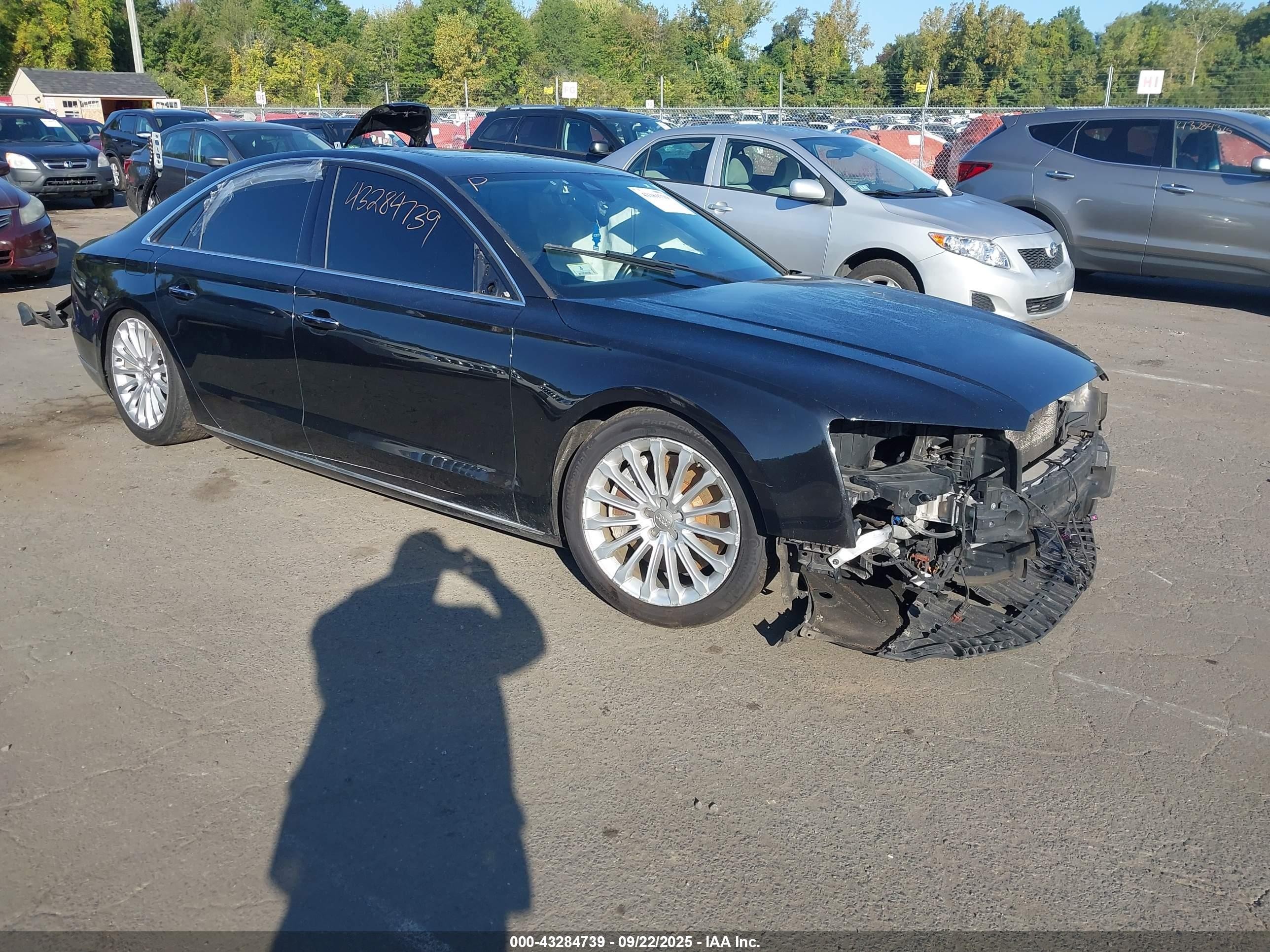 2015 Audi A8 3.0t Black vin: WAUJGAFD7FN032176