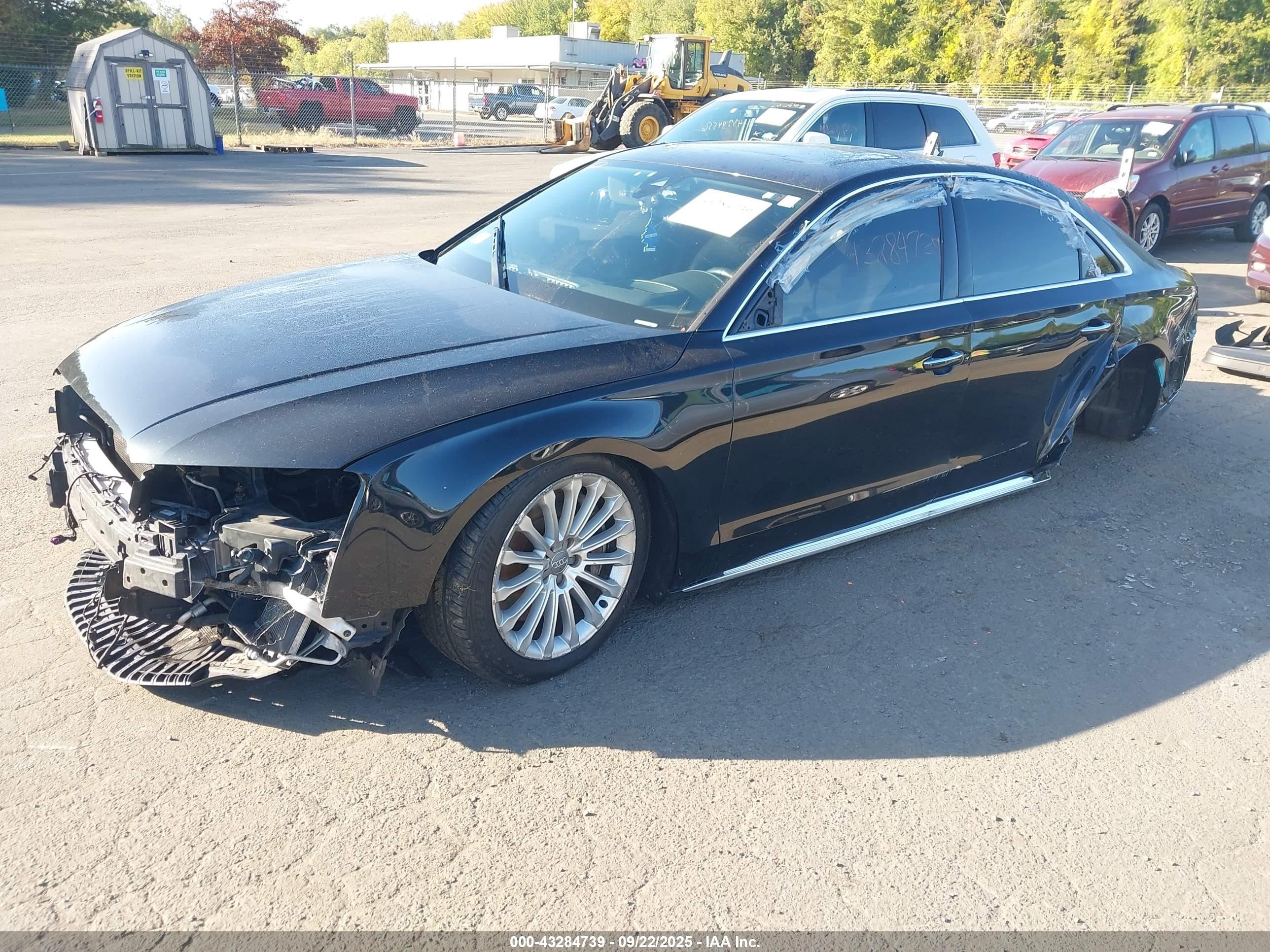2015 Audi A8 3.0t Black vin: WAUJGAFD7FN032176
