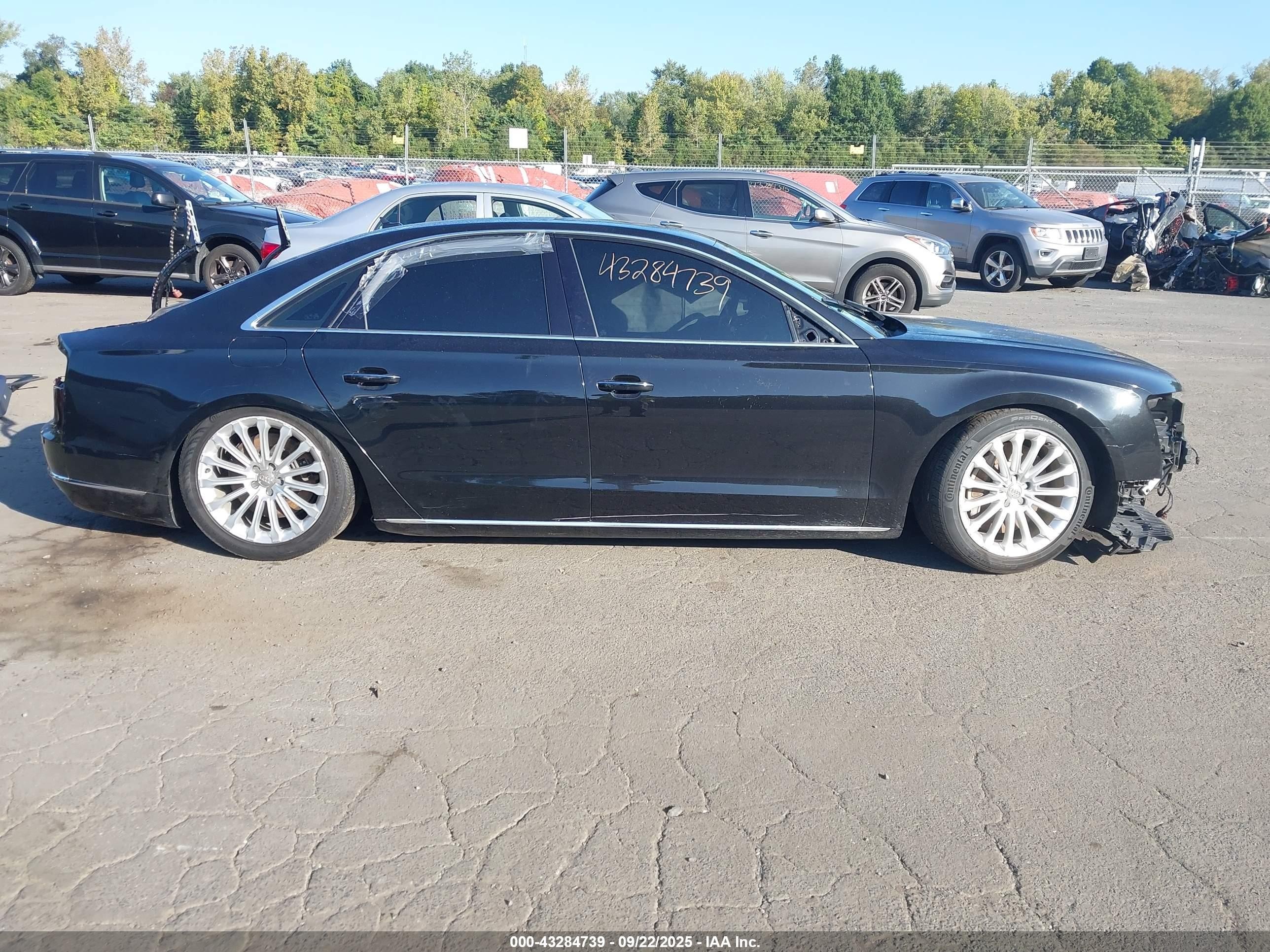 2015 Audi A8 3.0t Black vin: WAUJGAFD7FN032176