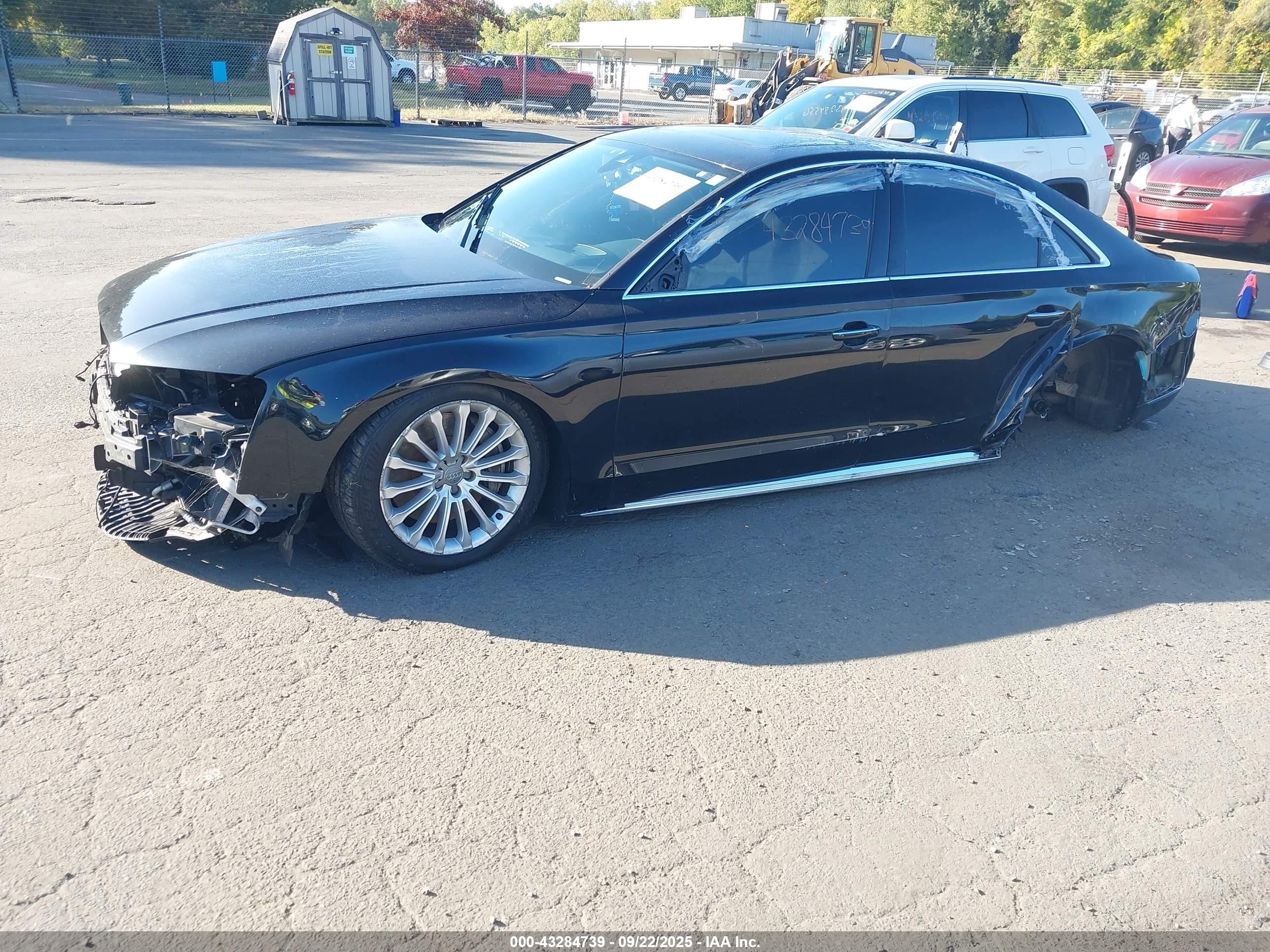 2015 Audi A8 3.0t Black vin: WAUJGAFD7FN032176