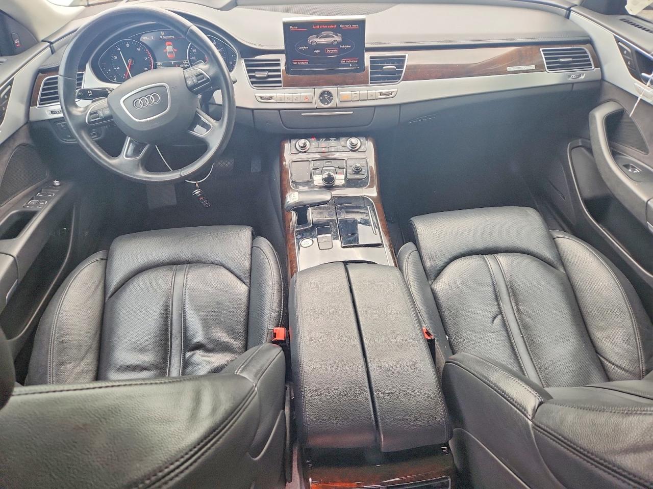 2015 Audi A8 Quattro White vin: WAUJGAFD8FN019937