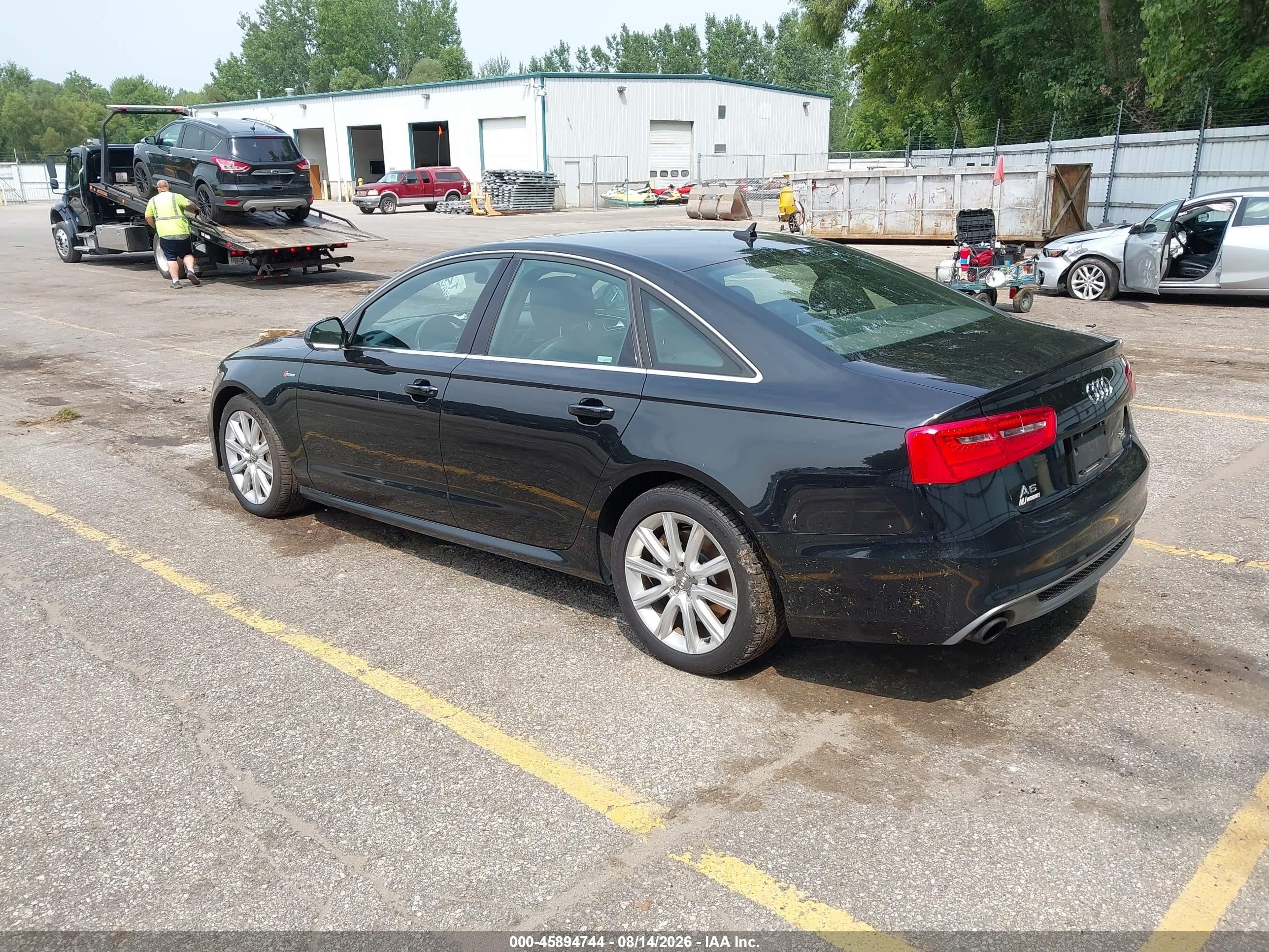2013 Audi A6 3.0t Premium Black vin: WAUJGBFC2DN014369