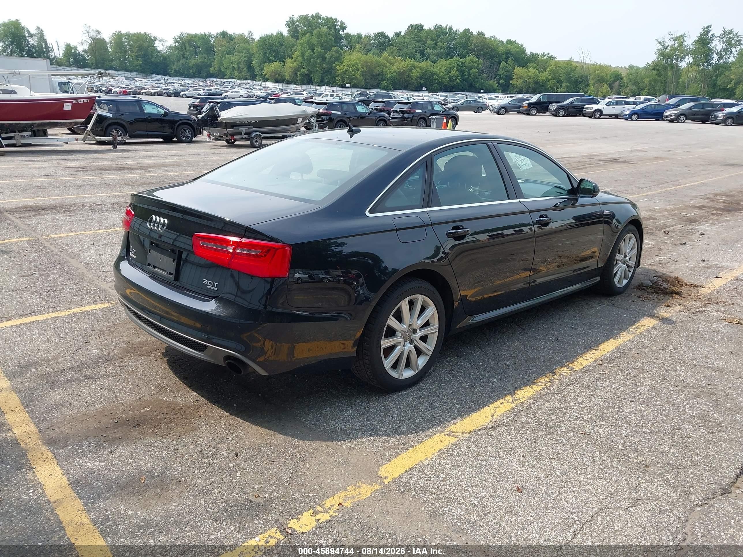 2013 Audi A6 3.0t Premium Black vin: WAUJGBFC2DN014369