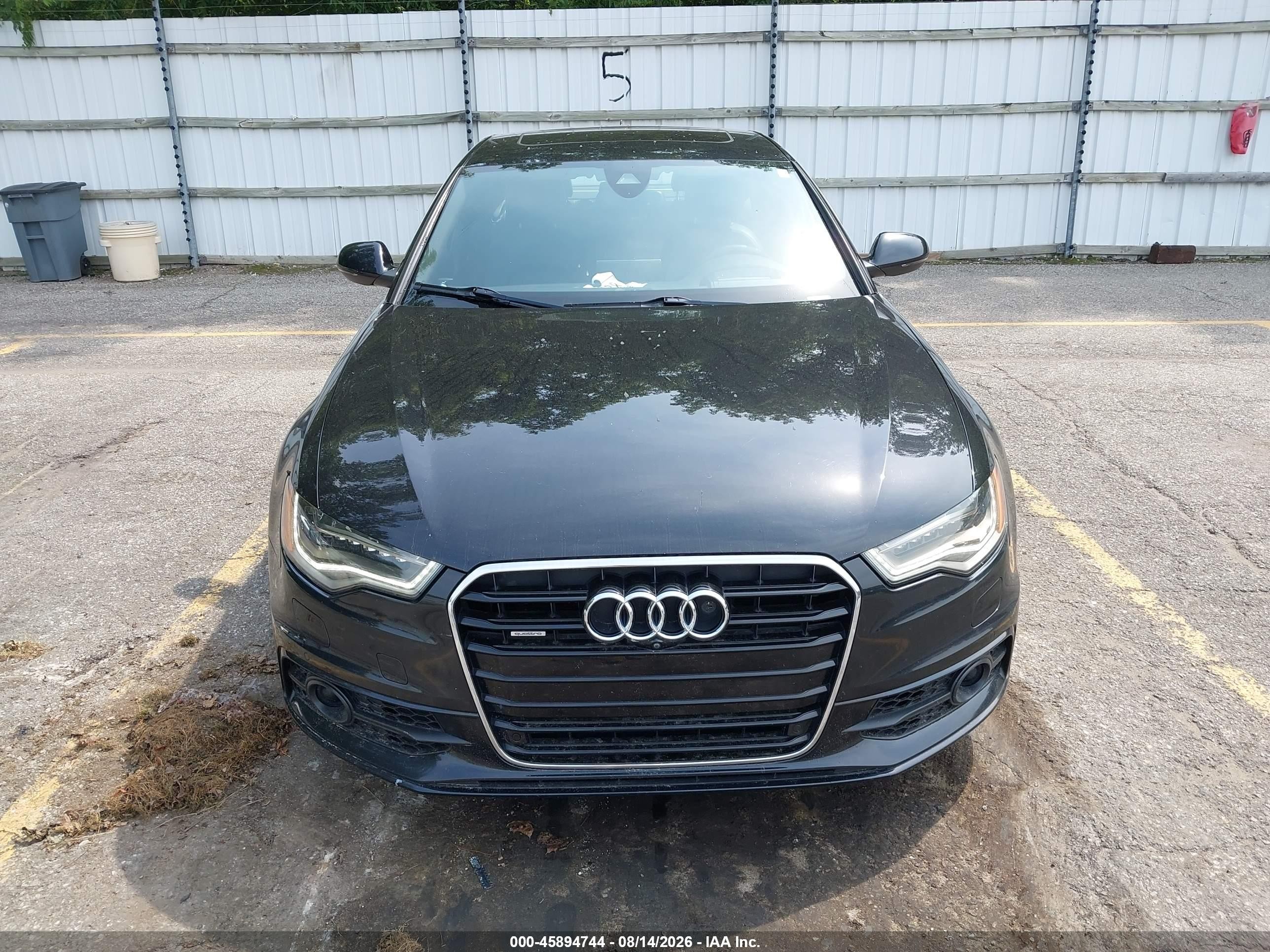 2013 Audi A6 3.0t Premium Black vin: WAUJGBFC2DN014369