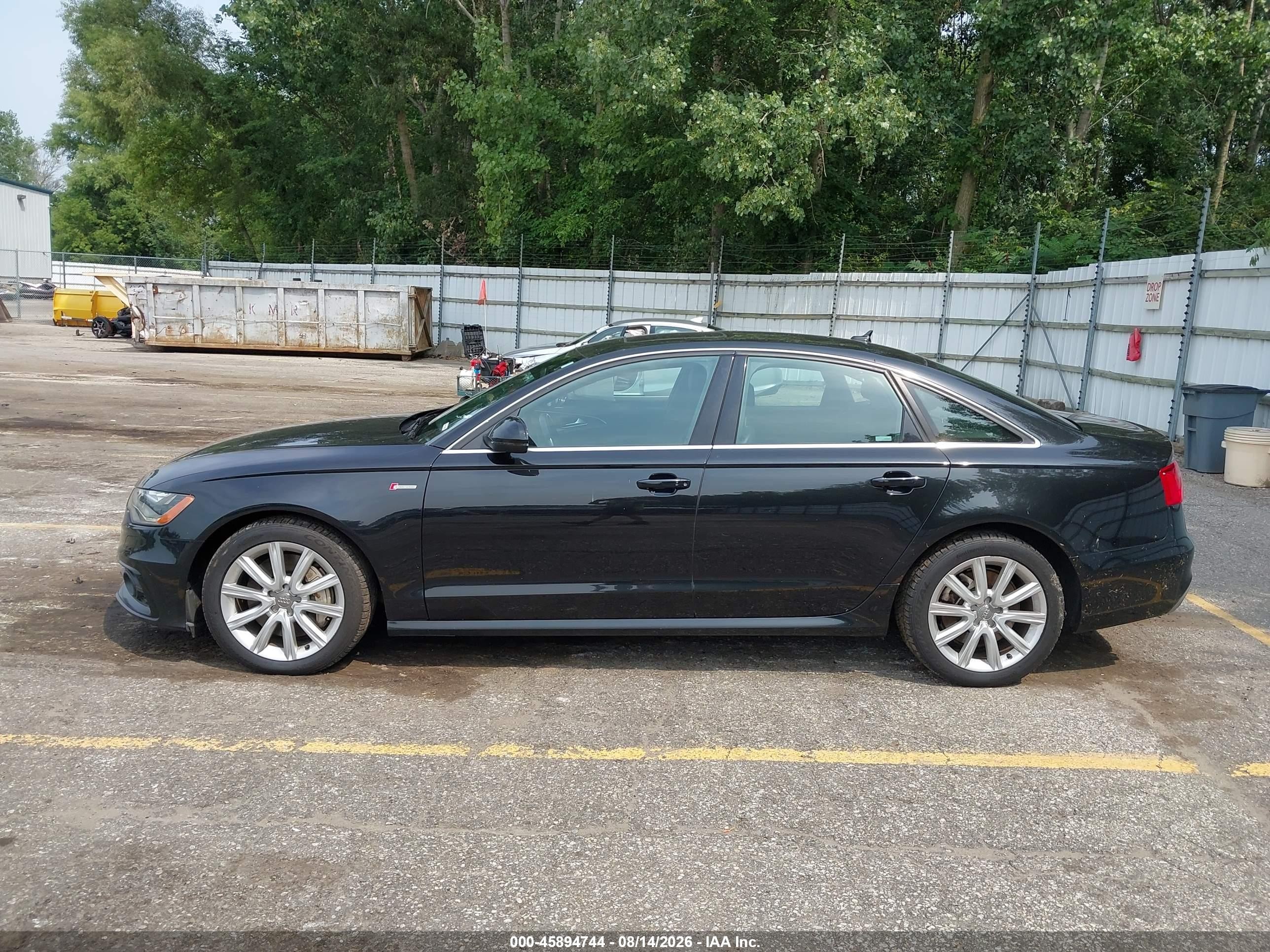 2013 Audi A6 3.0t Premium Black vin: WAUJGBFC2DN014369