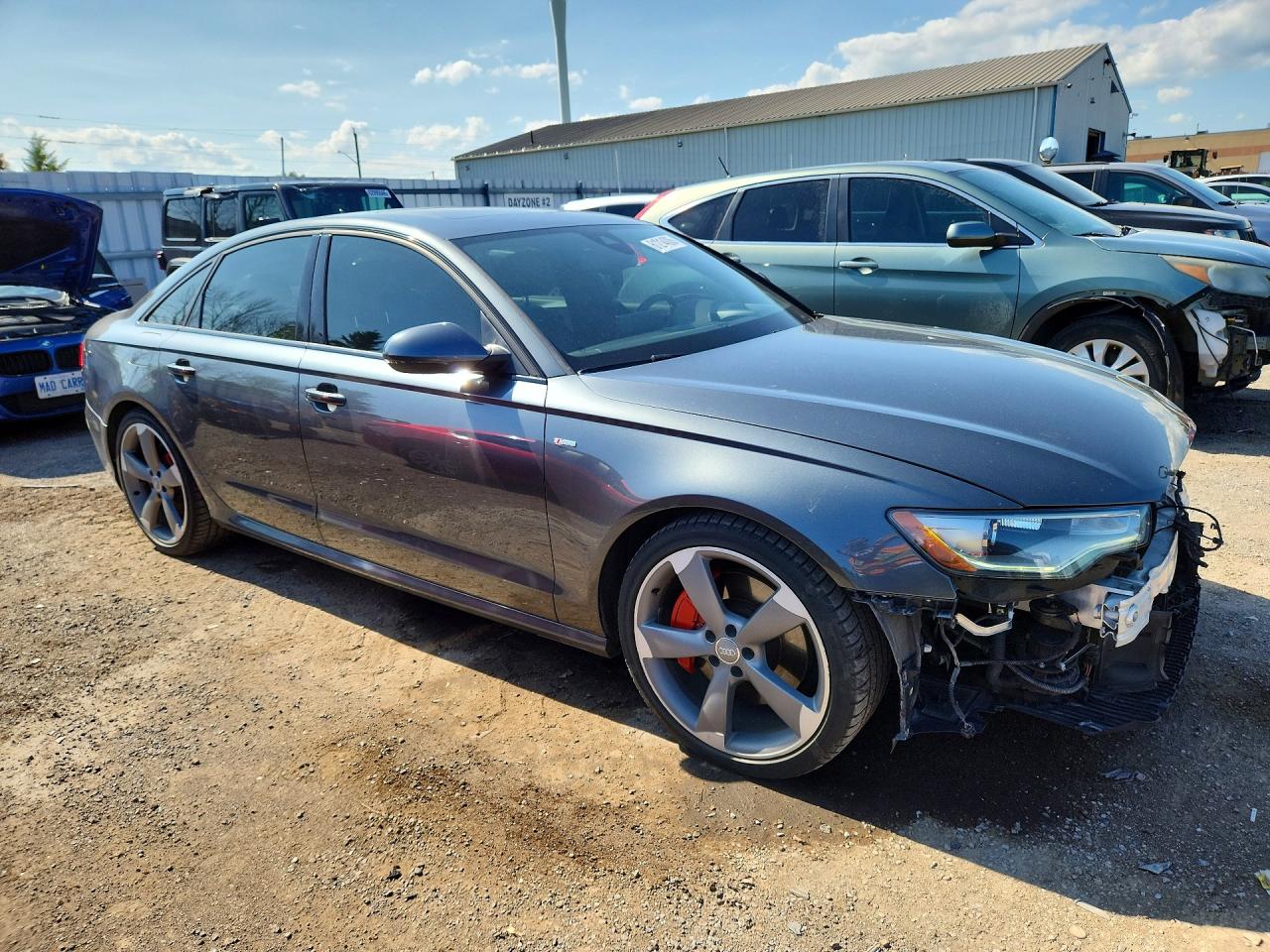 2015 Audi A6 Prestige Gray vin: WAUJGCFCXFN008599