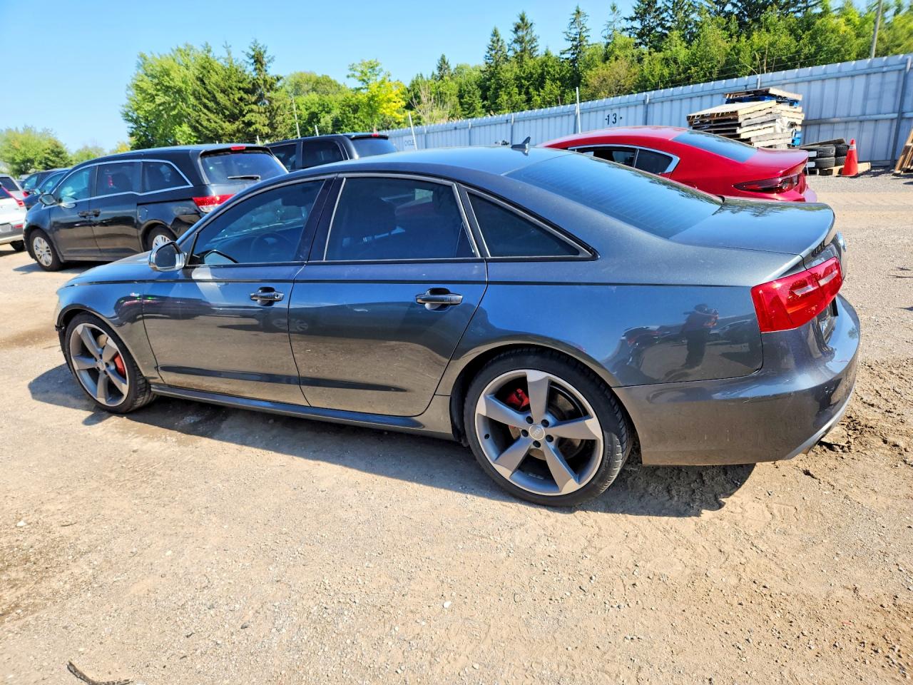 2015 Audi A6 Prestige Gray vin: WAUJGCFCXFN008599