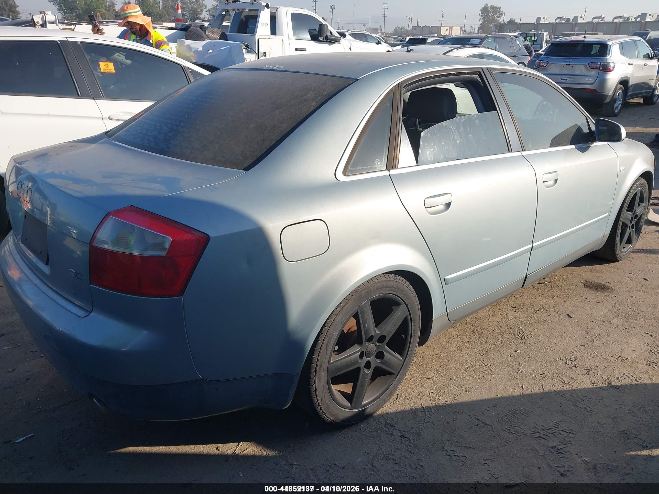 2002 Audi A4 3.0 Blue vin: WAUJT68E02A275876