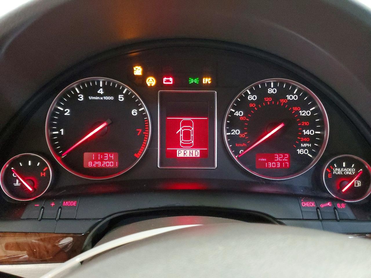 2002 Audi A4 3.0 Silver vin: WAUJT68EX2A295150