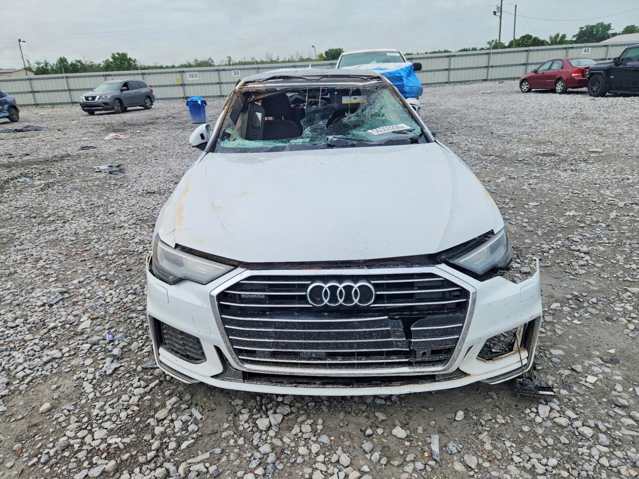 2019 Audi A6 Premium White vin: WAUK2AF28KN080359