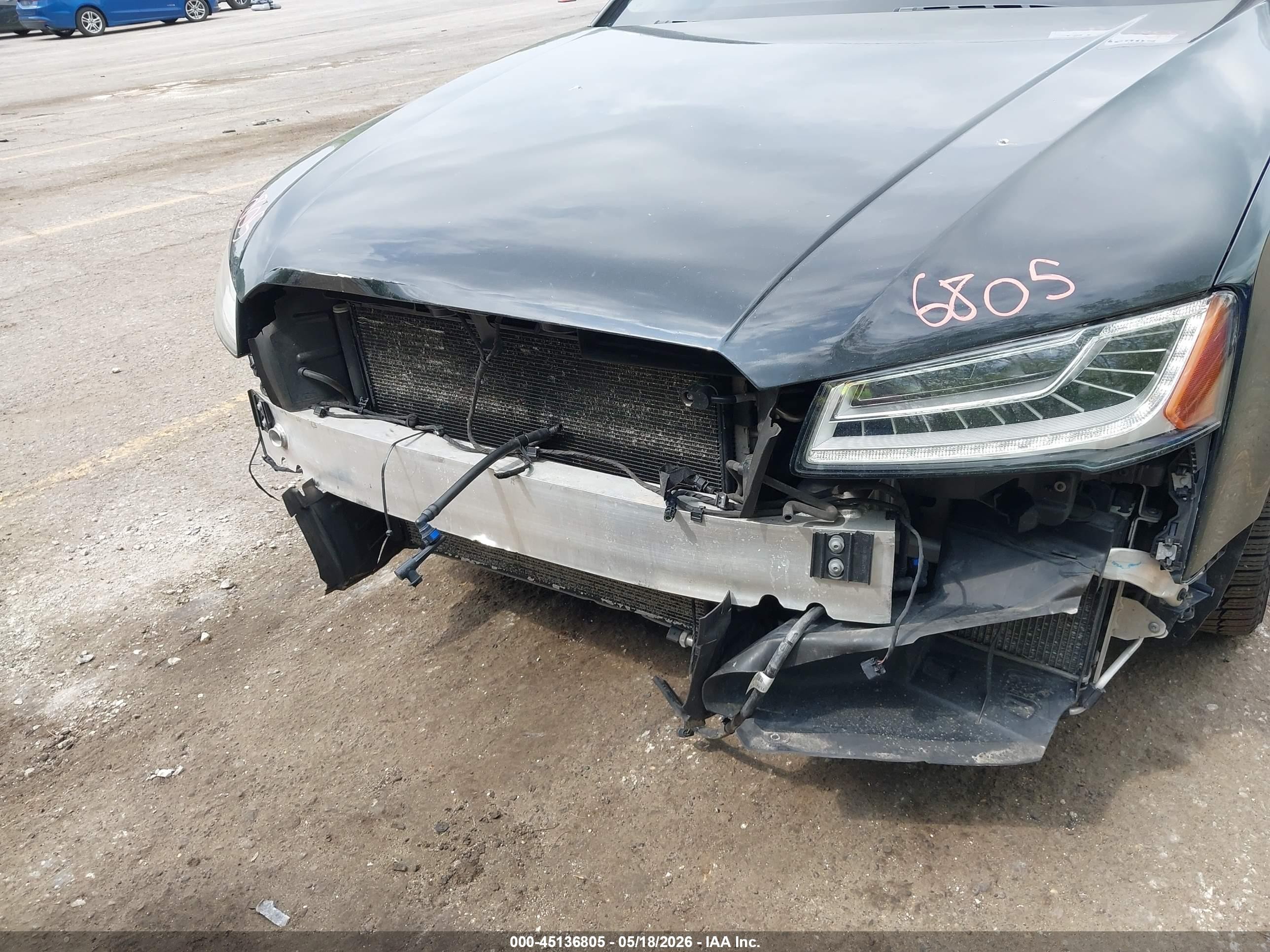 2015 Audi S8 4.0t Черный vin: WAUK2AFD0FN015397