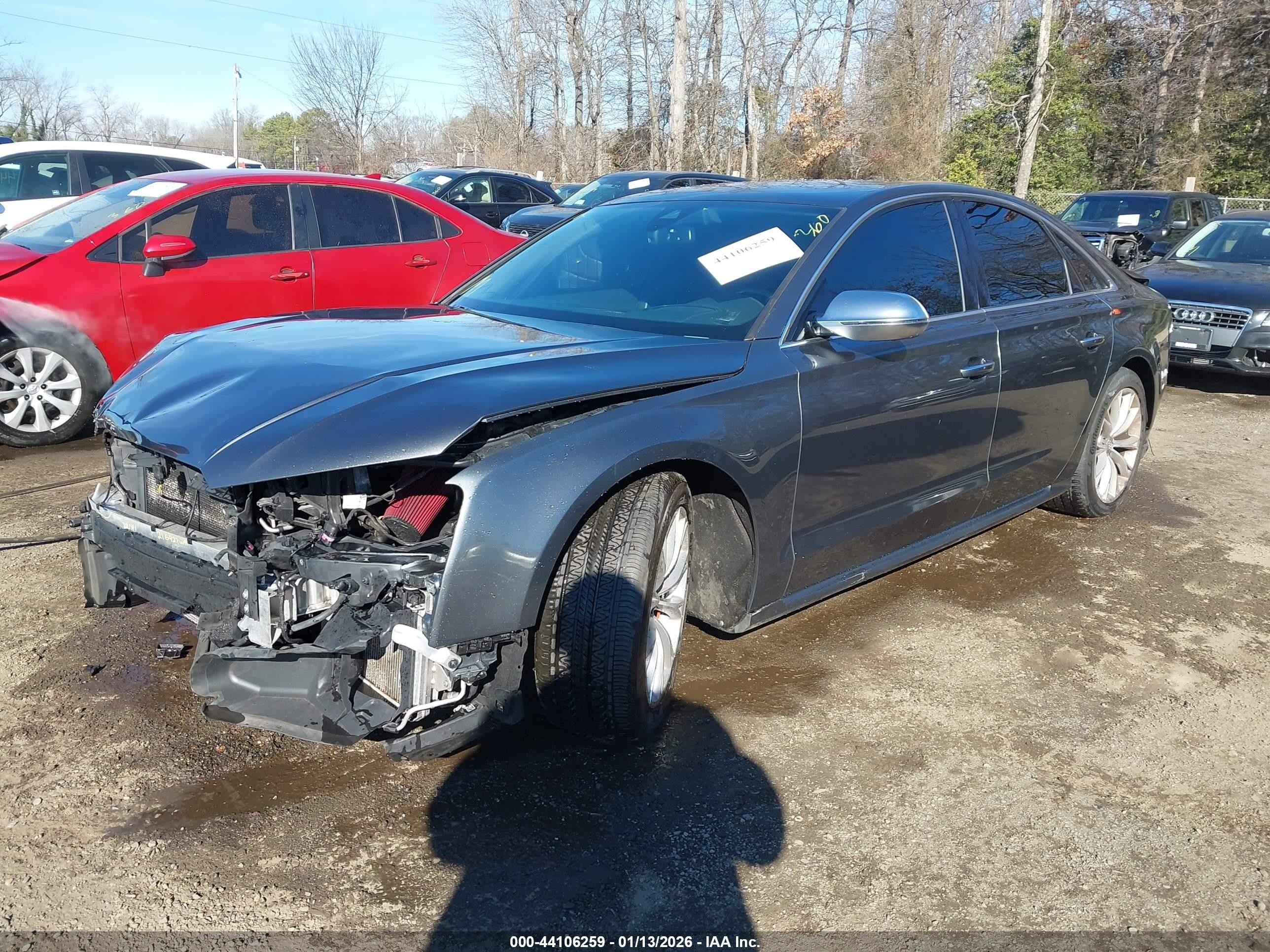 2015 Audi S8 4.0t Gray vin: WAUK2AFD9FN008271