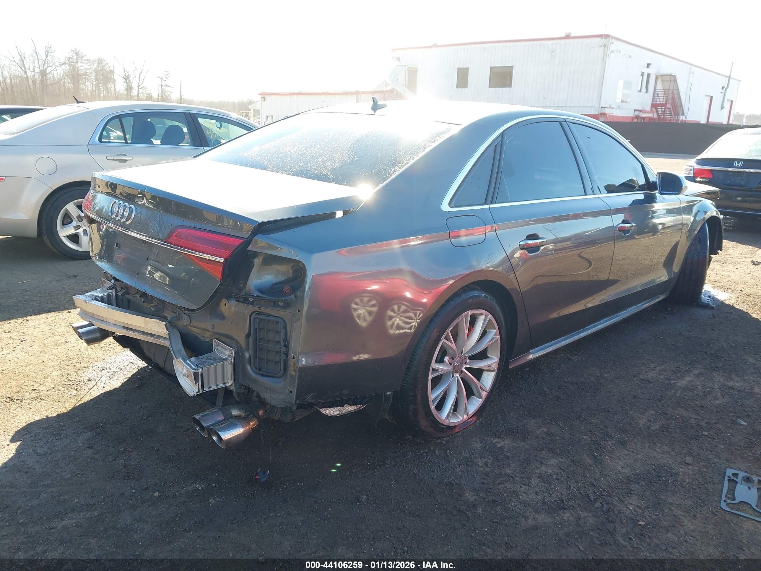 2015 Audi S8 4.0t Gray vin: WAUK2AFD9FN008271