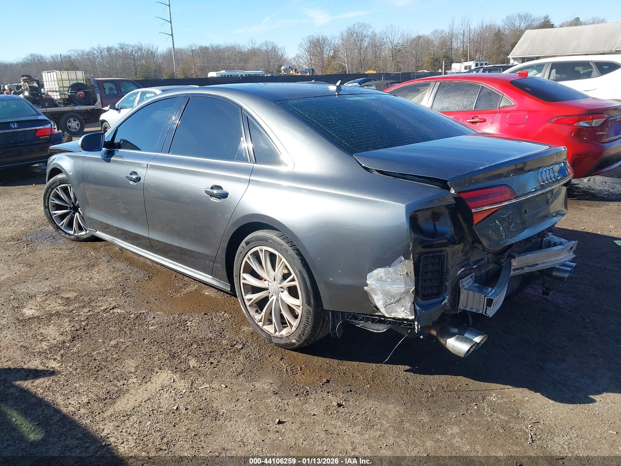 2015 Audi S8 4.0t Gray vin: WAUK2AFD9FN008271
