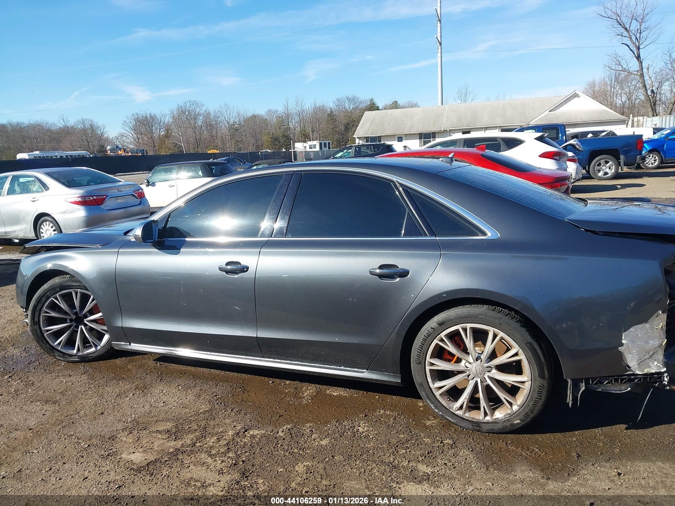 2015 Audi S8 4.0t Gray vin: WAUK2AFD9FN008271