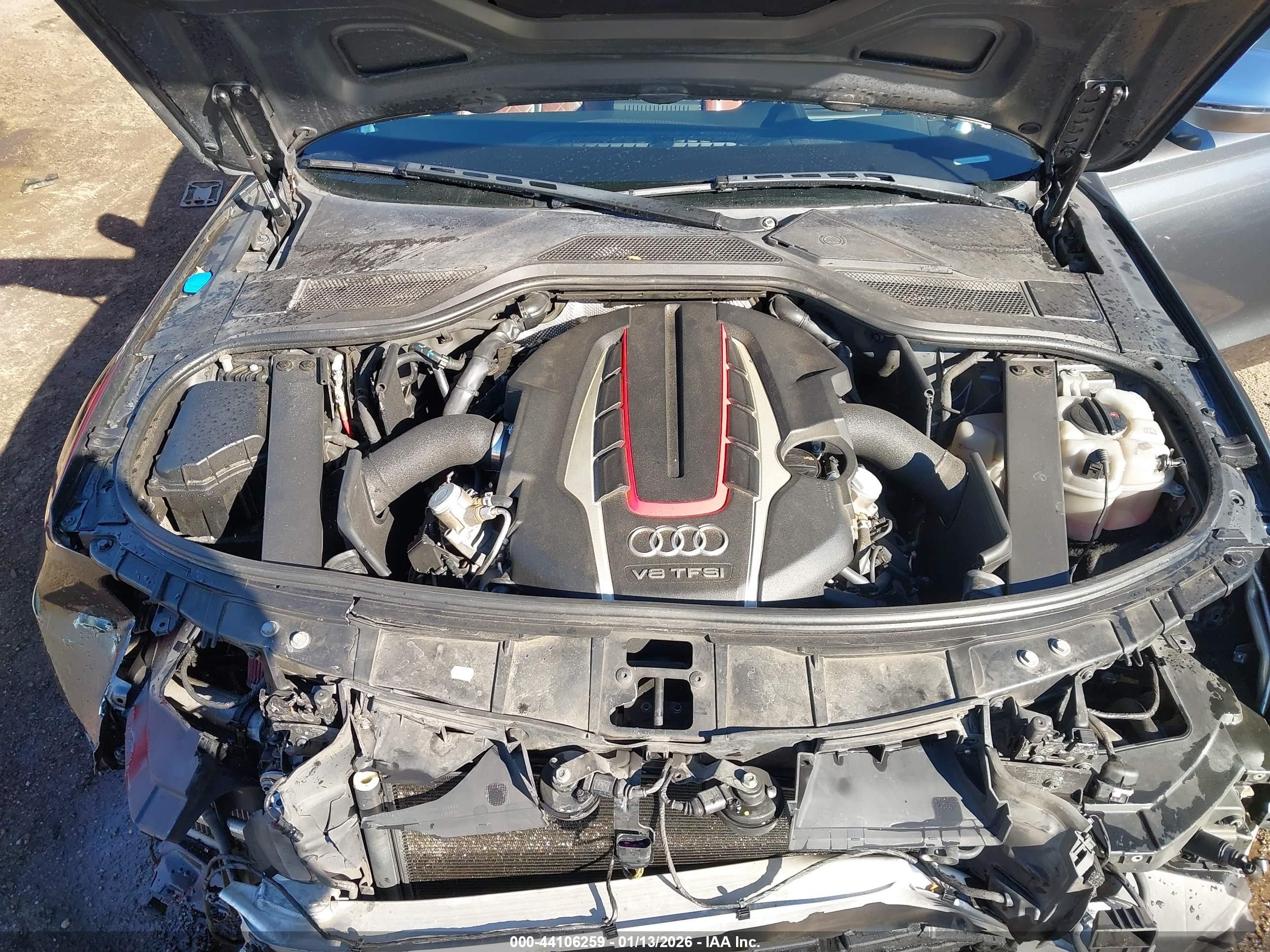 2015 Audi S8 4.0t Gray vin: WAUK2AFD9FN008271
