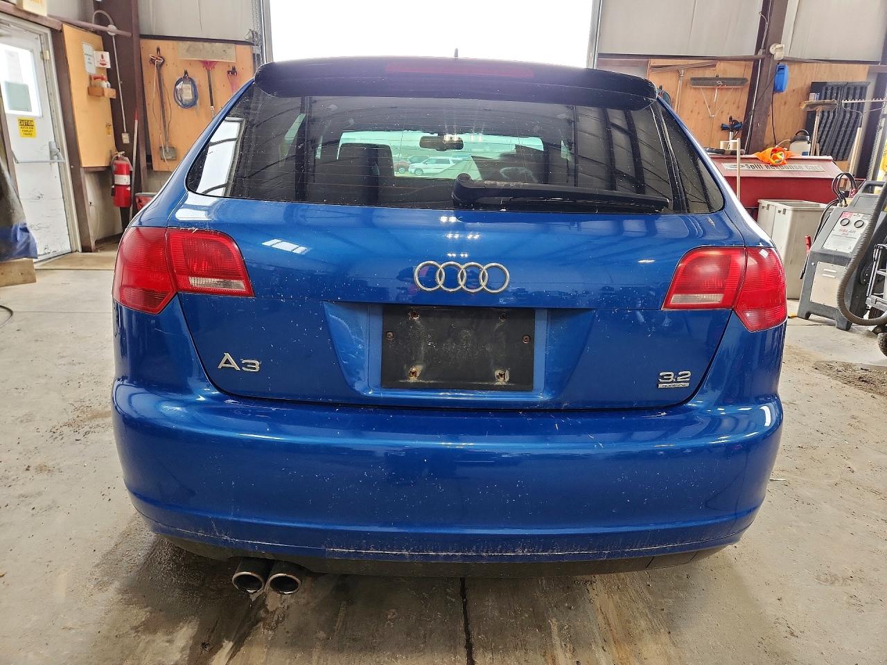 2008 Audi A3 S-line 3.2 Quattro Blue vin: WAUKD68P18A172266