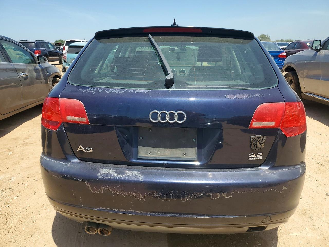 2006 Audi A3 S-line 3.2 Quattro Blue vin: WAUKD78P16A182668