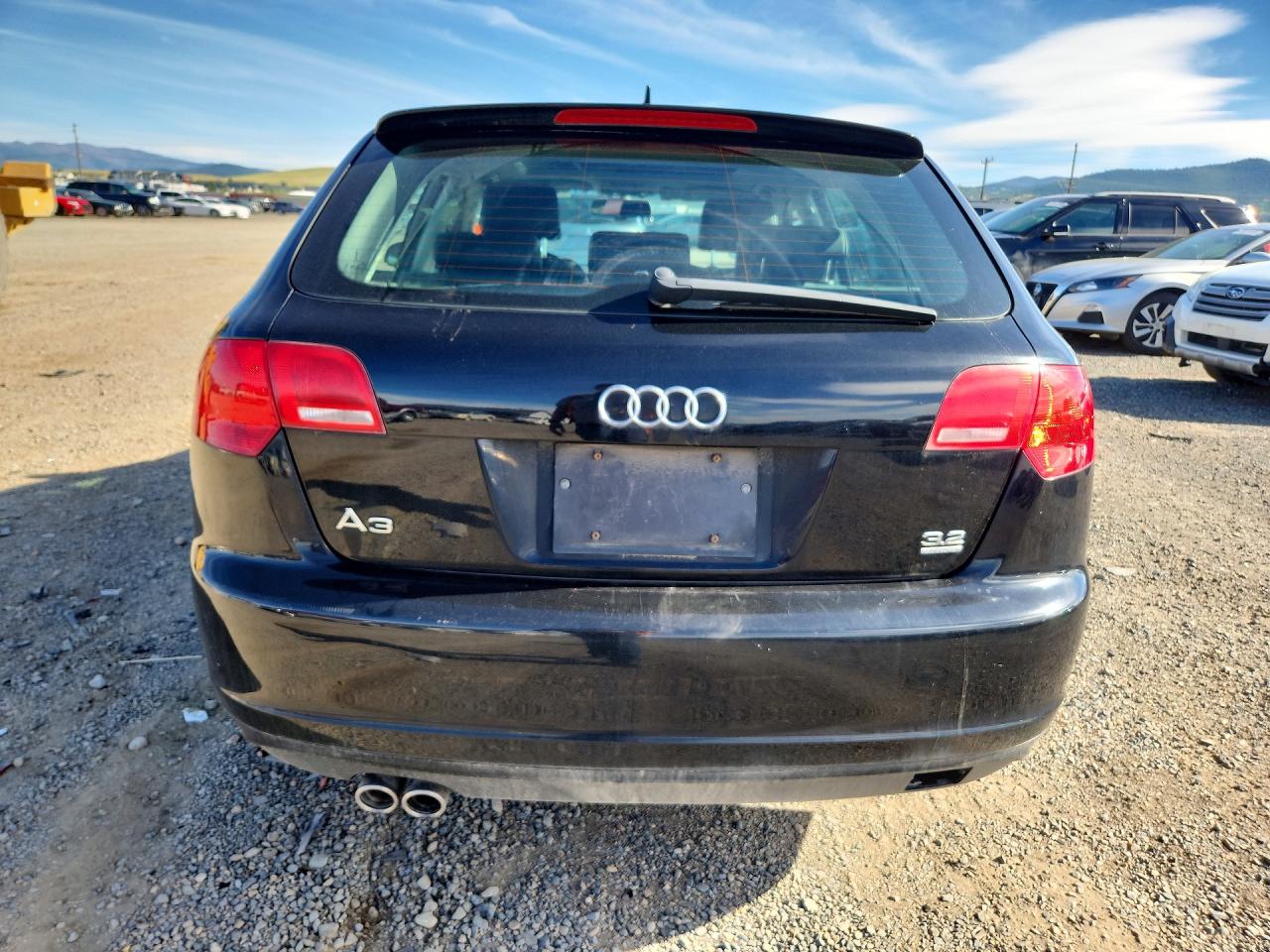 2008 Audi A3 S-line 3.2 Quattro Black vin: WAUKD78P98A013856