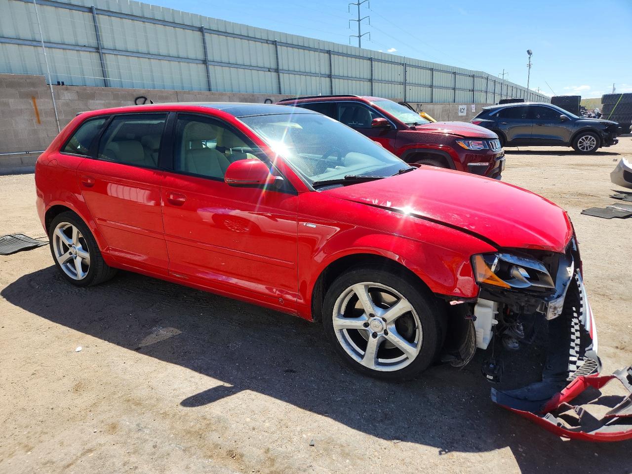 2009 Audi A3 3.2 Quattro Красный vin: WAUKD78PX9A034975
