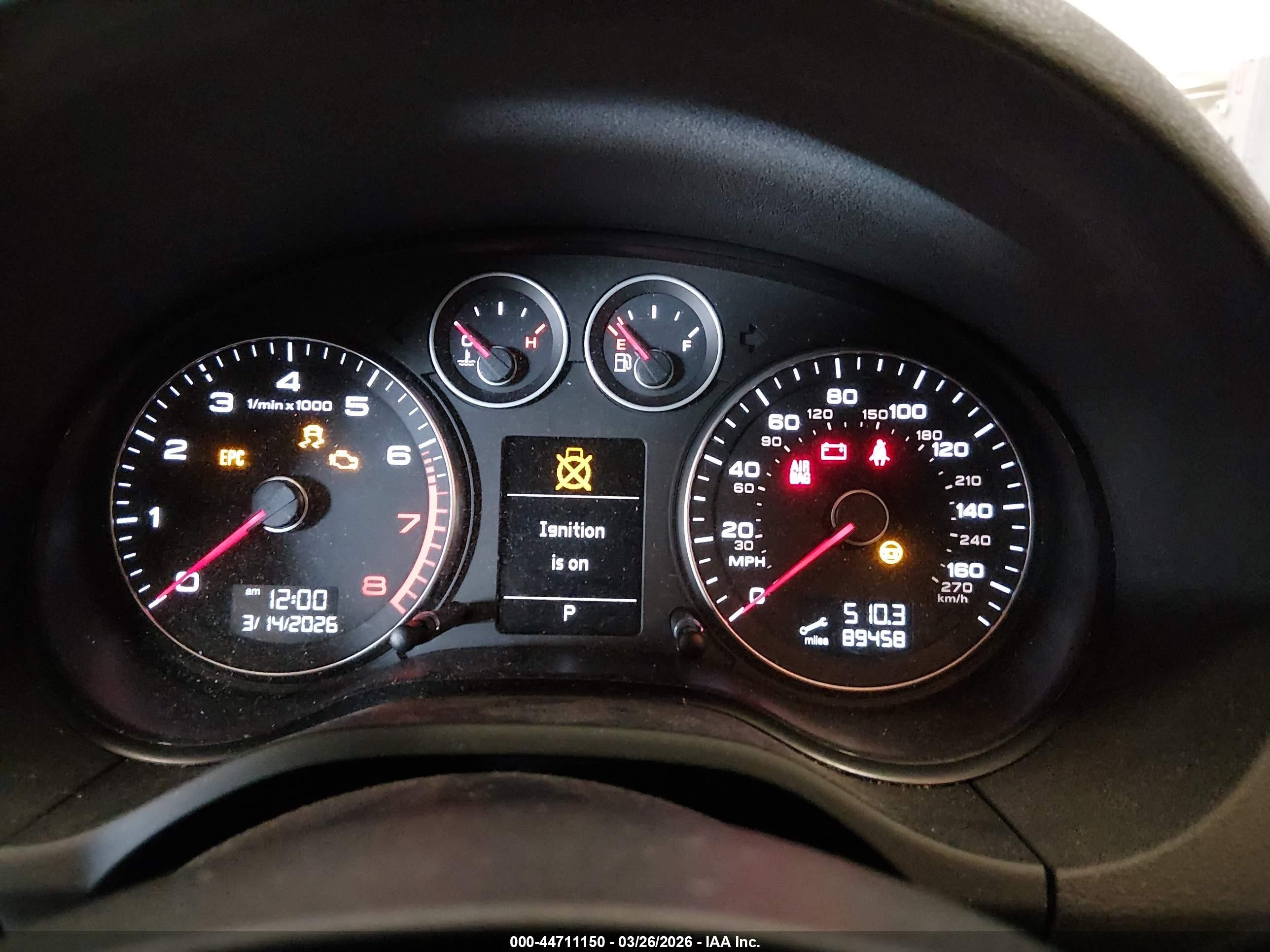 2010 Audi A3 2.0t Premium White vin: WAUKEBFM6AA168556