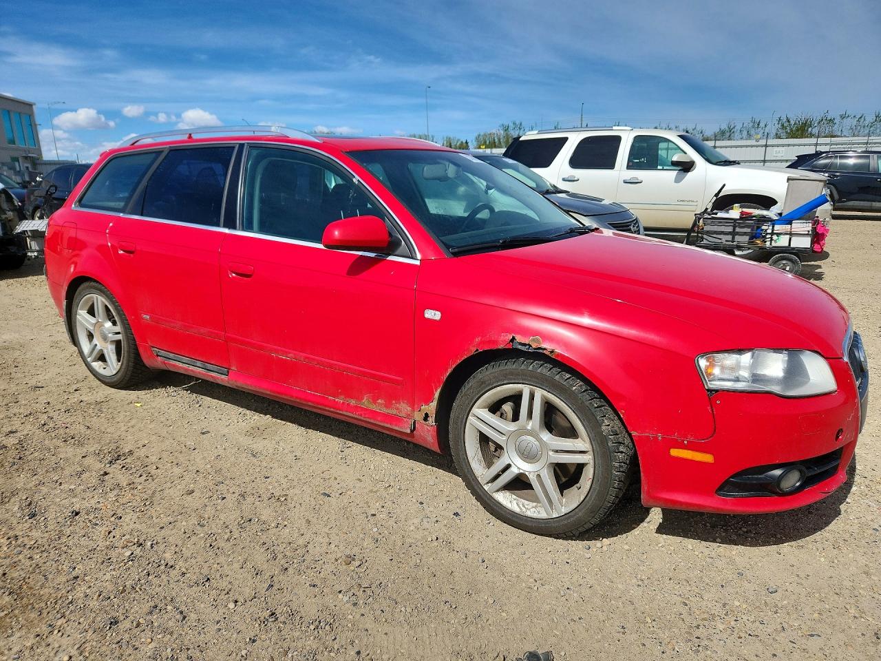2008 Audi A4 2.0t Avant Quattro Red vin: WAUKF68E98A145230